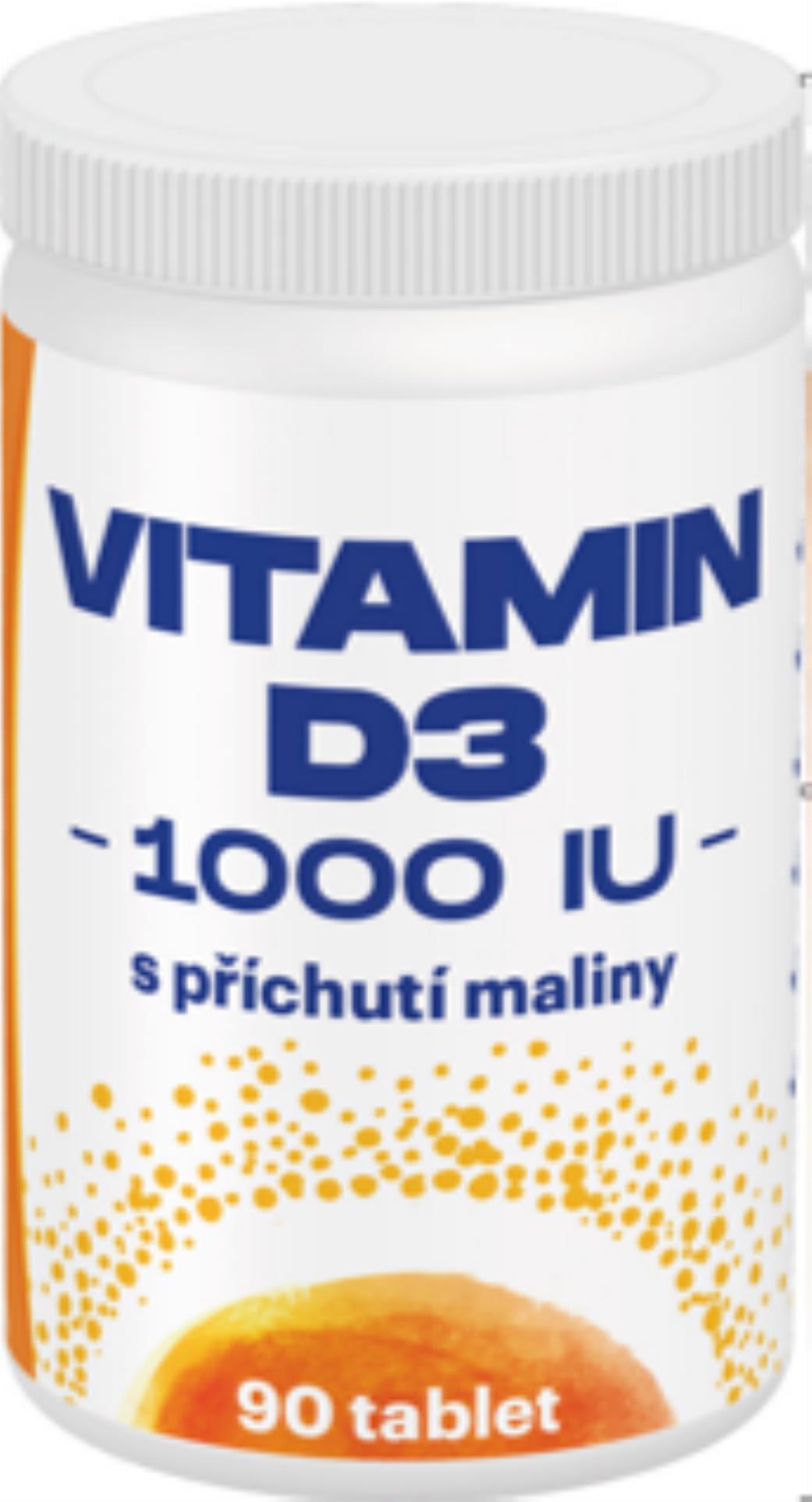 Vitamin D3 forte - malina, 90 tablet