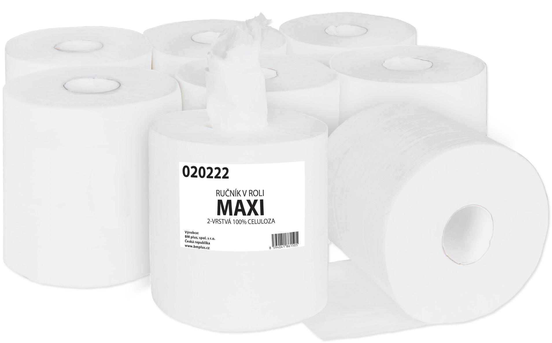 Primasoft Papírové ručníky v roli Maxi - 2vrstvé, celulóza, 6 rolí