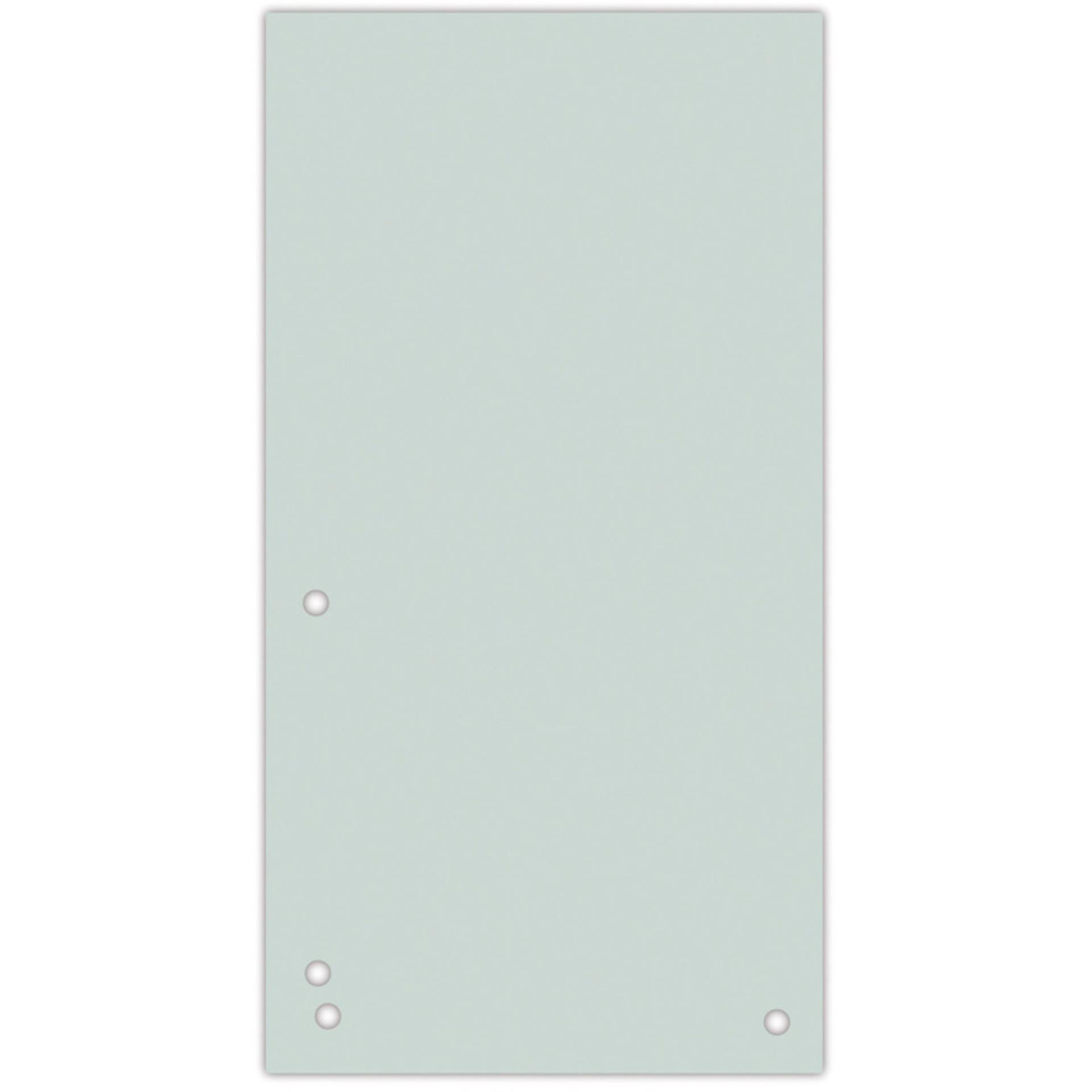 Papírové rozlišovače Donau - 1/3 A4, 235x105 mm, 100 ks, šedé
