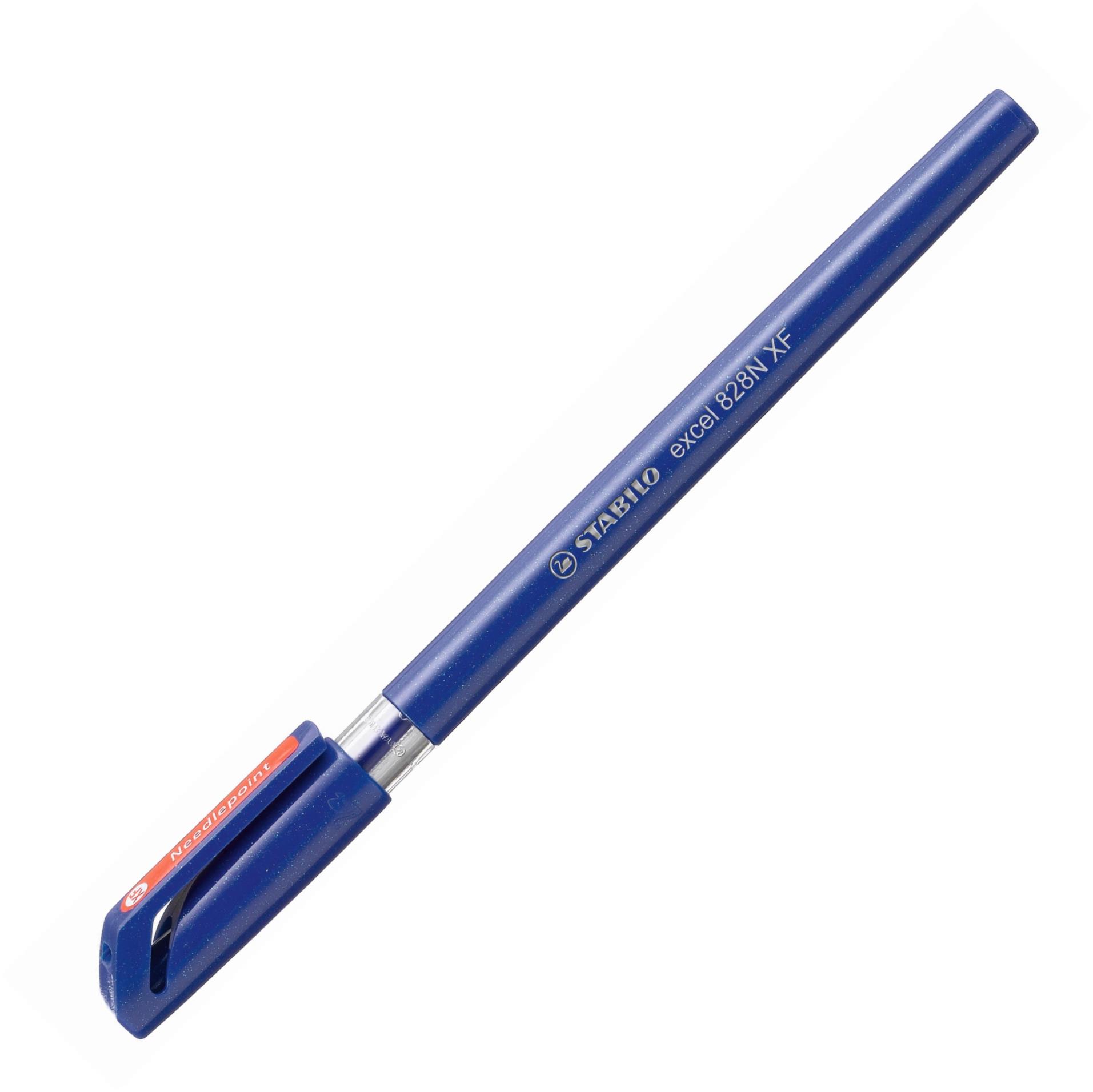 Kuličkové pero Stabilo Excel 828 F - modrá náplň, jednorázové, 0,3 mm