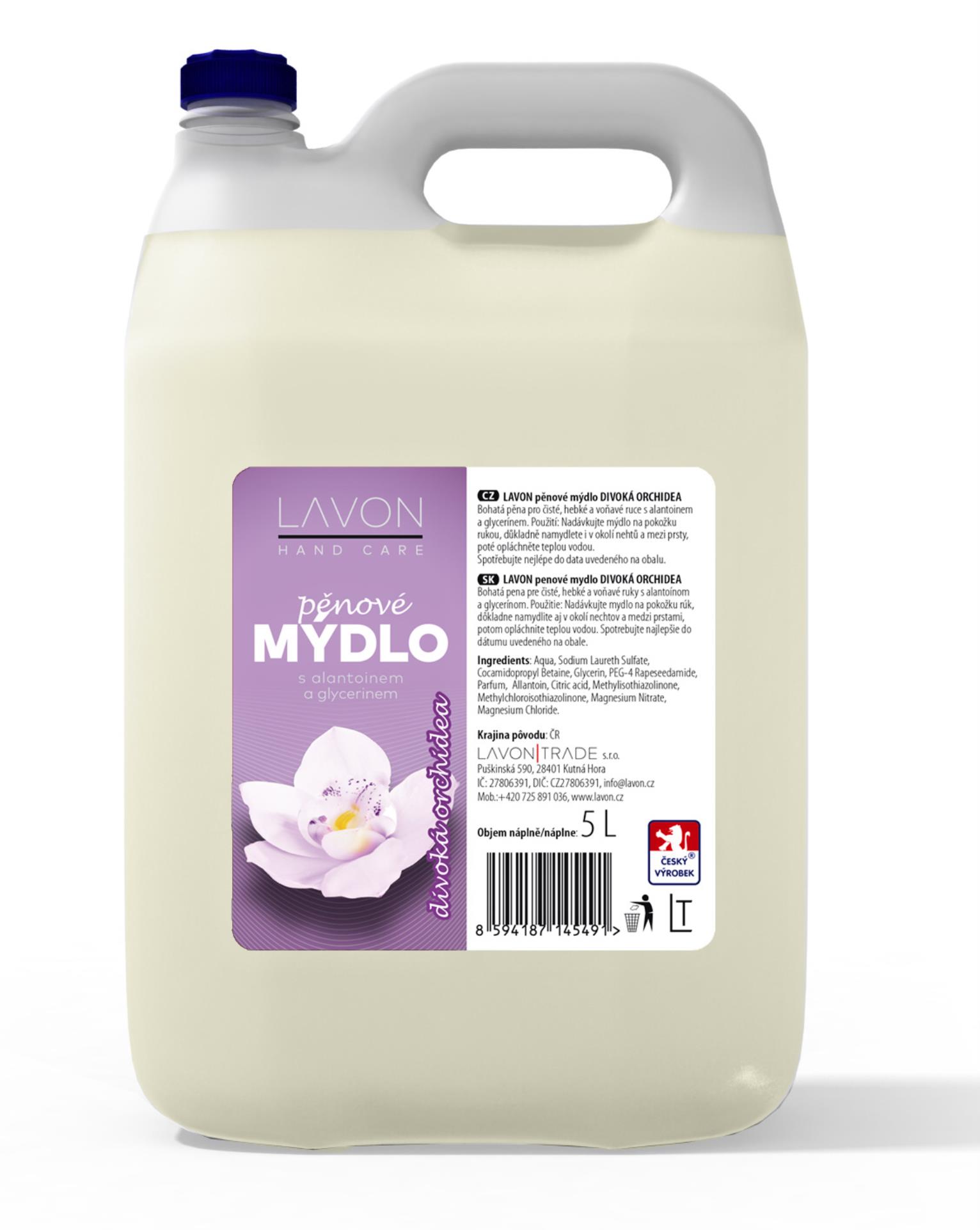 Pěnové mýdlo Lavon - 5 l