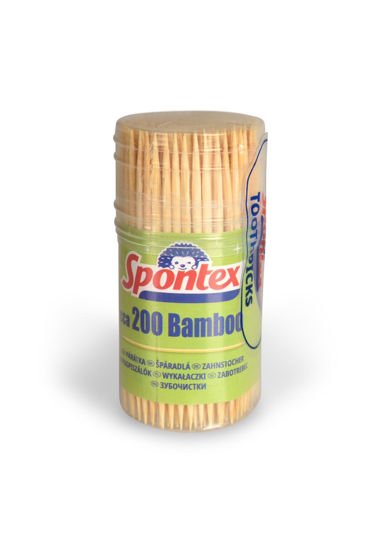 Spontex Bambusové párátka, 200 ks