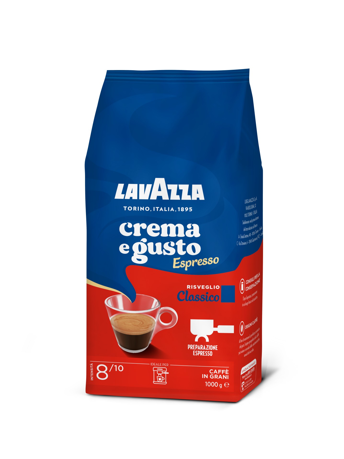 Levně Zrnková káva Lavazza - Crema e Gusto, 1 kg