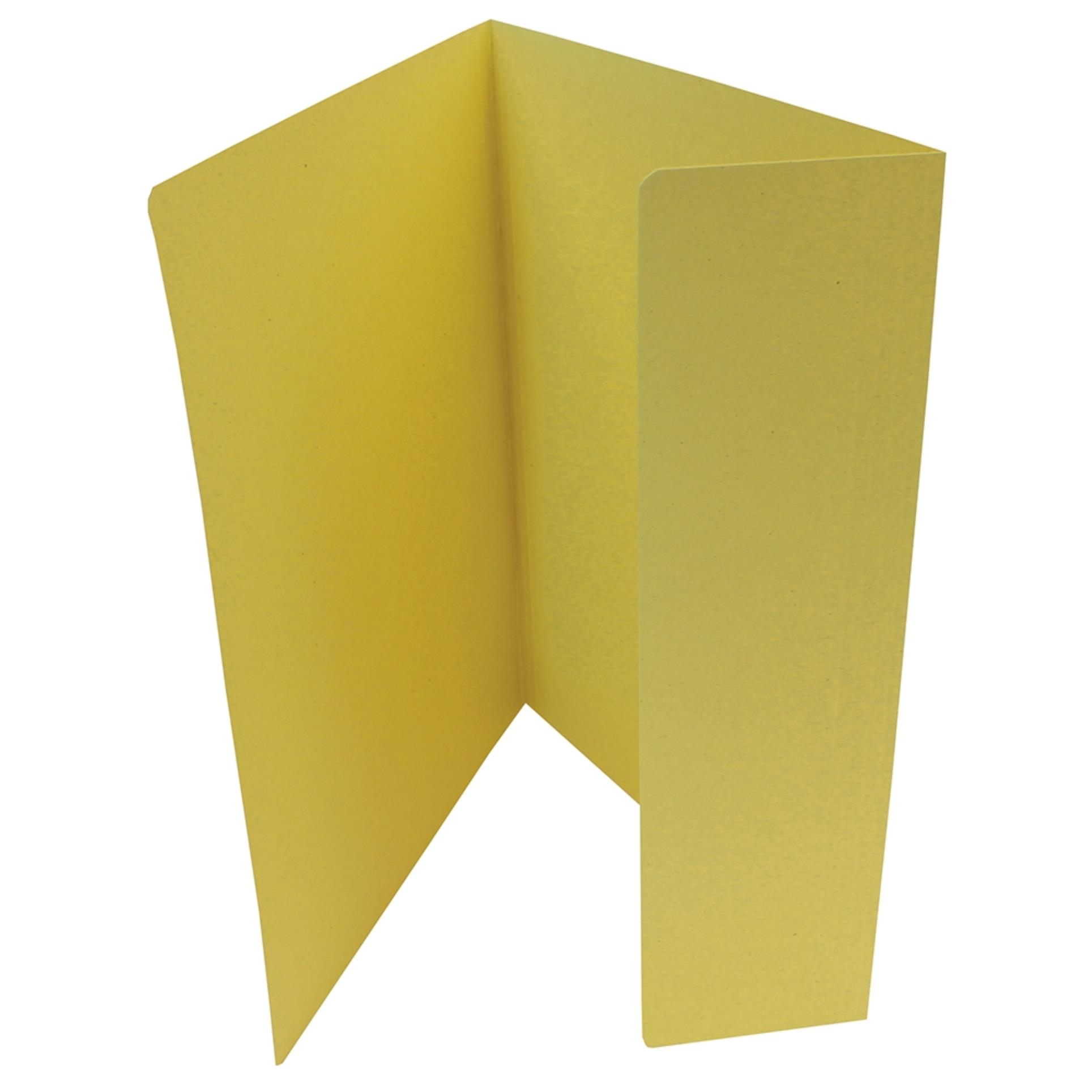 HIT Office Desky papírové s jednou chlopní, žluté, 20 ks