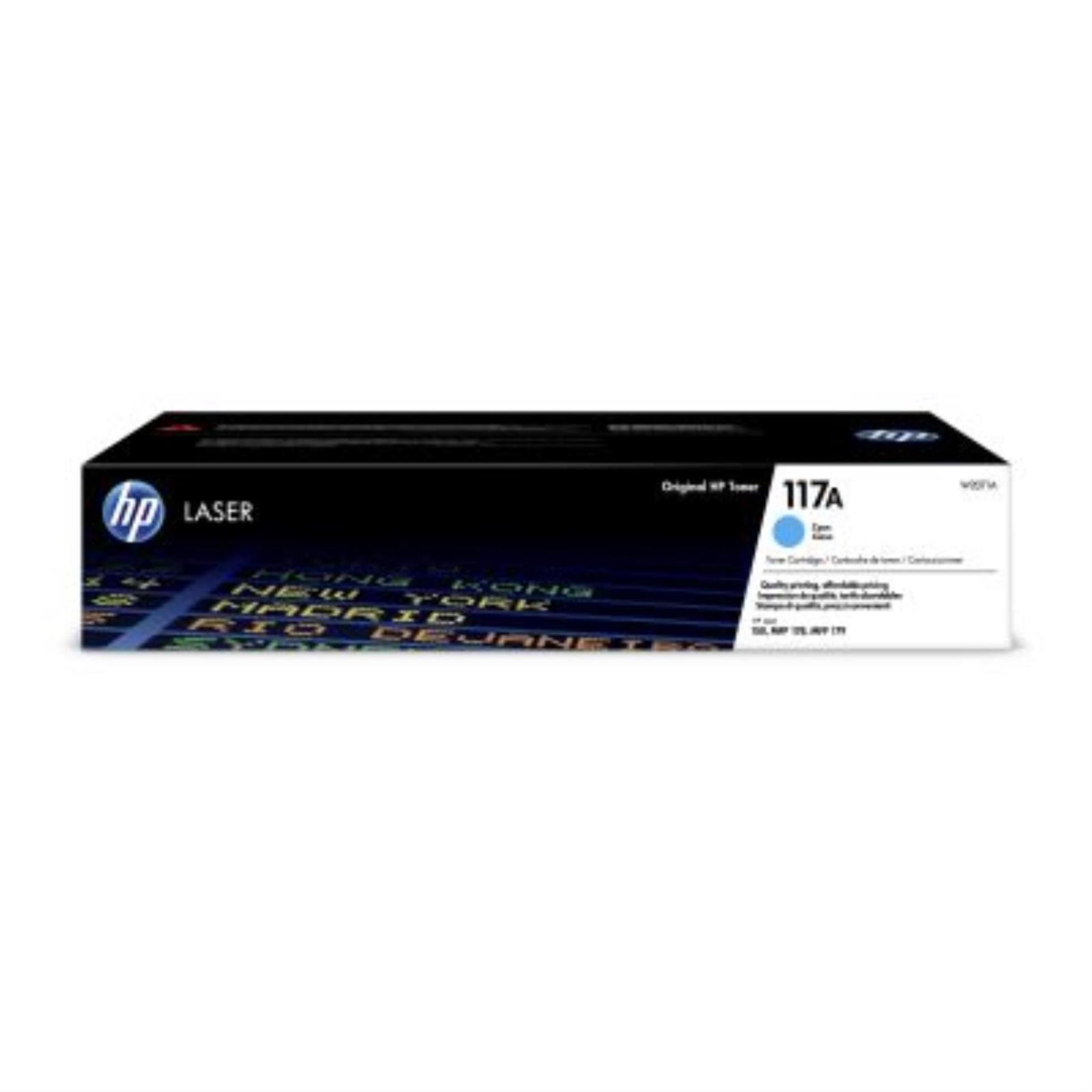 Toner HP 117A, W2071A, 700 str. , azurový