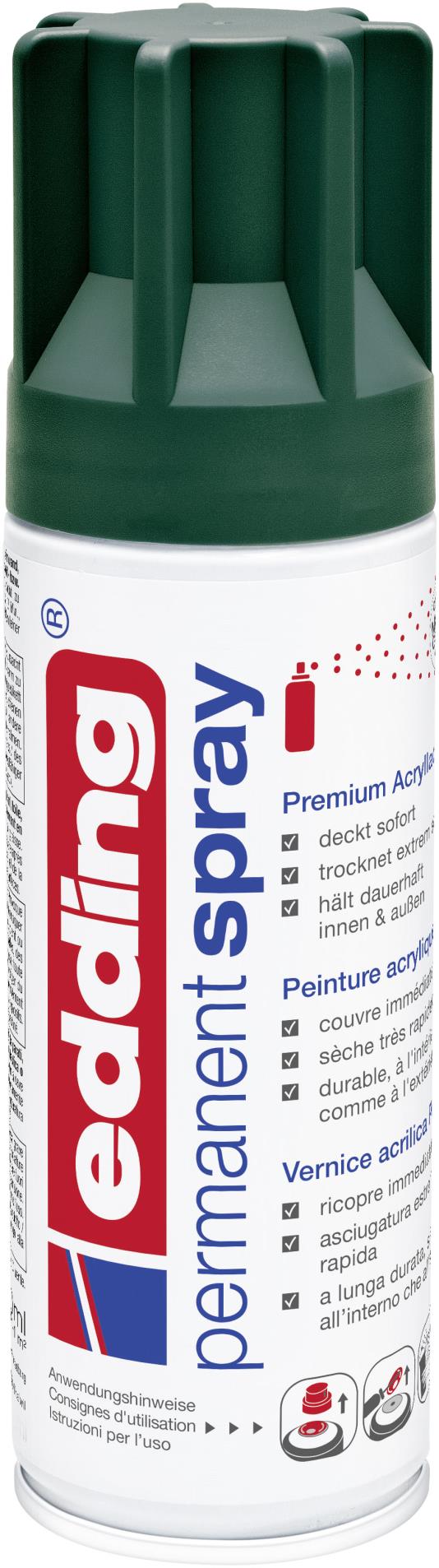 Akrylový sprej edding 5200 - mechová zelená matná 904, objem 200,00 ml