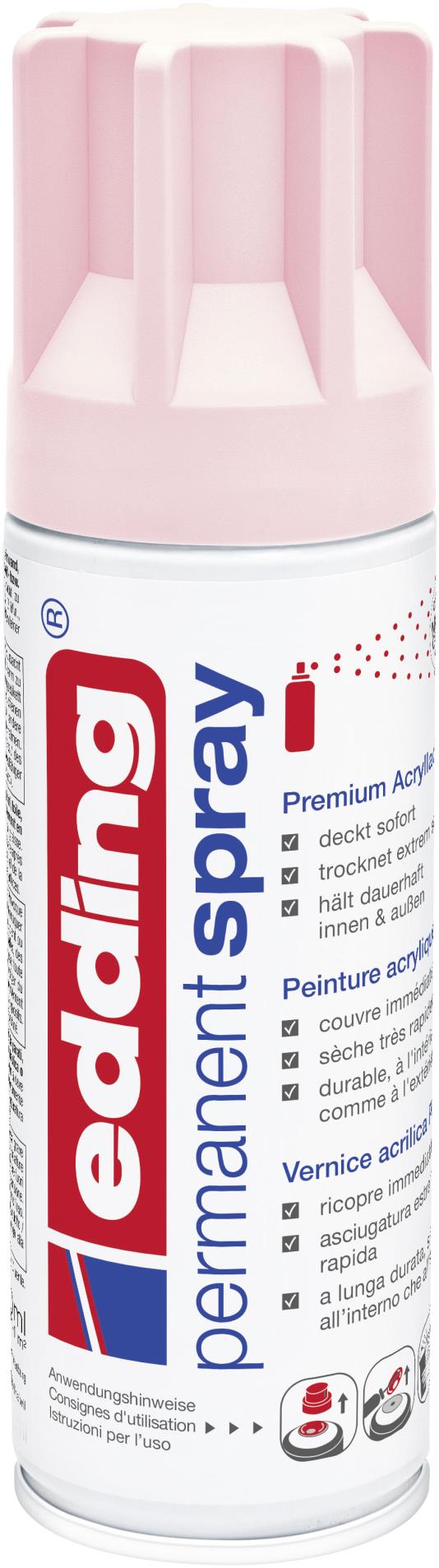 Akrylový sprej edding 5200 - pastelově růžová matná 914, objem 200,00 ml