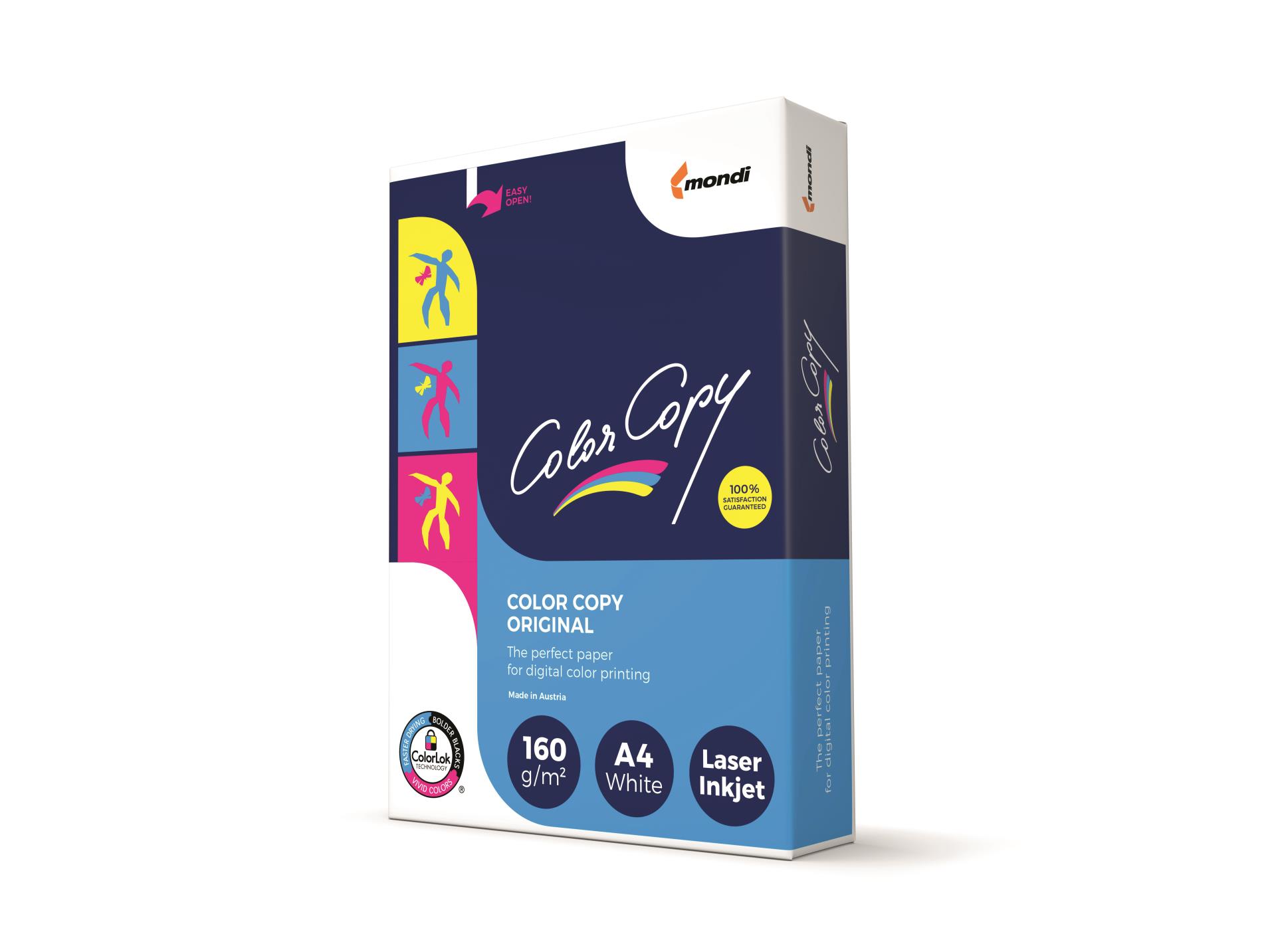 Papír Color Copy A4, výběr gramáže 160 g, 250 listů Color Copy