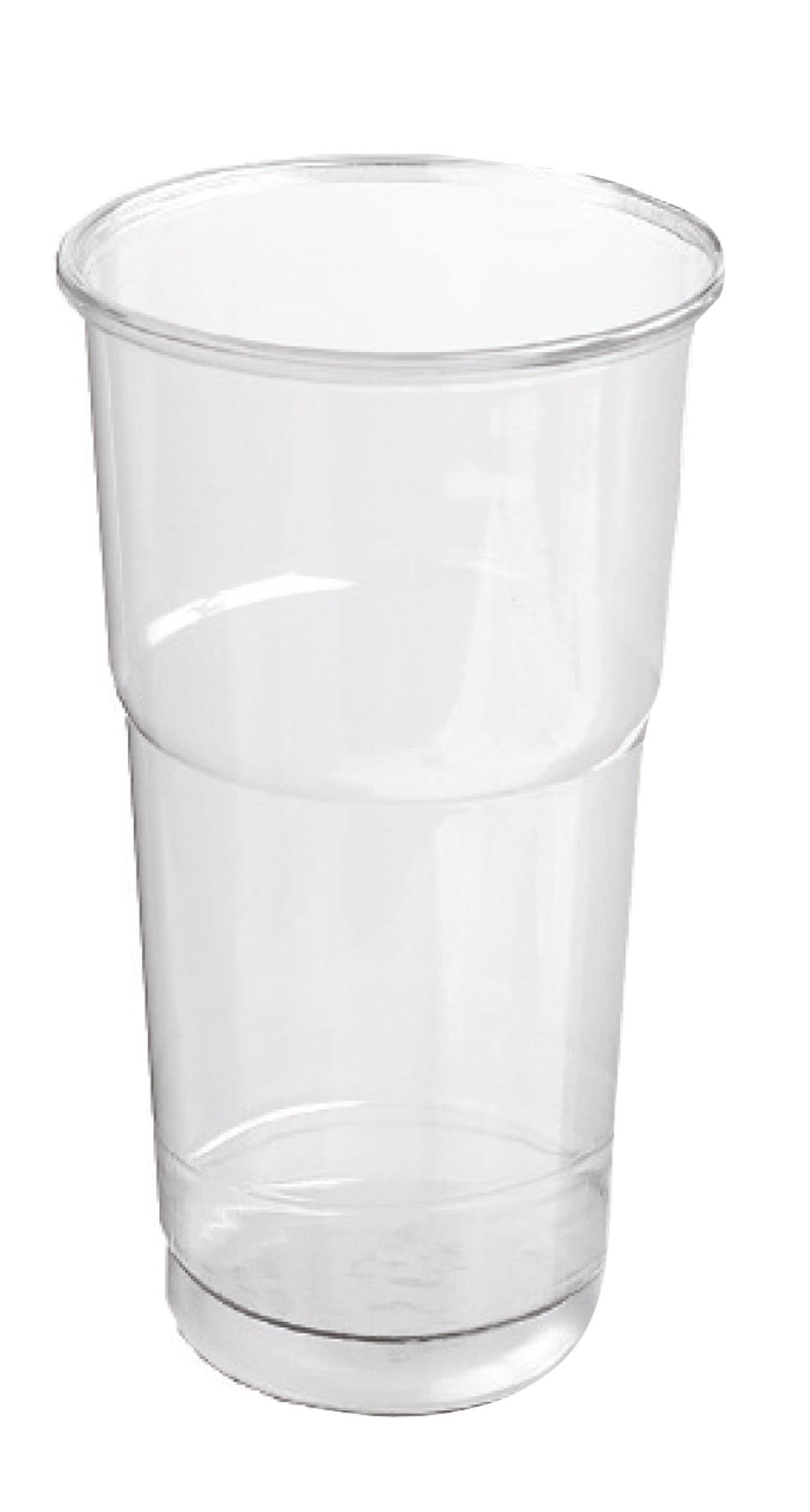 Jednorázové kelímky - recyklovatelné, průhledné, 500 ml, 50 ks