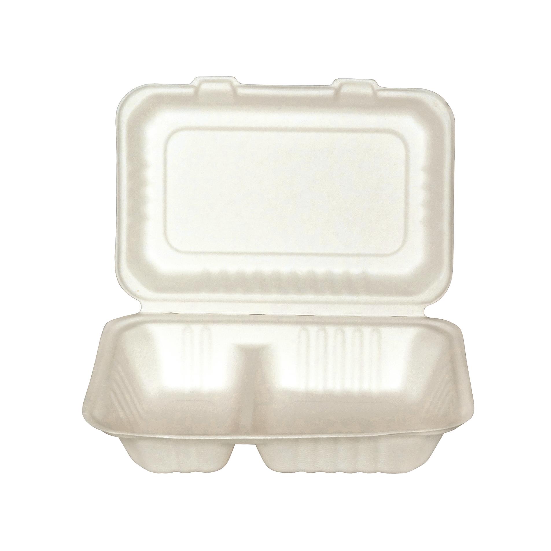 Menubox - 2-dílný, bio rozložitelný, bílý, 200 ks
