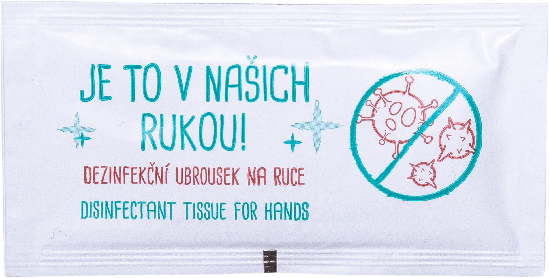 Hellma Dezinfekční vlhčené ubrousky - jednotlivě balené, 400 ks