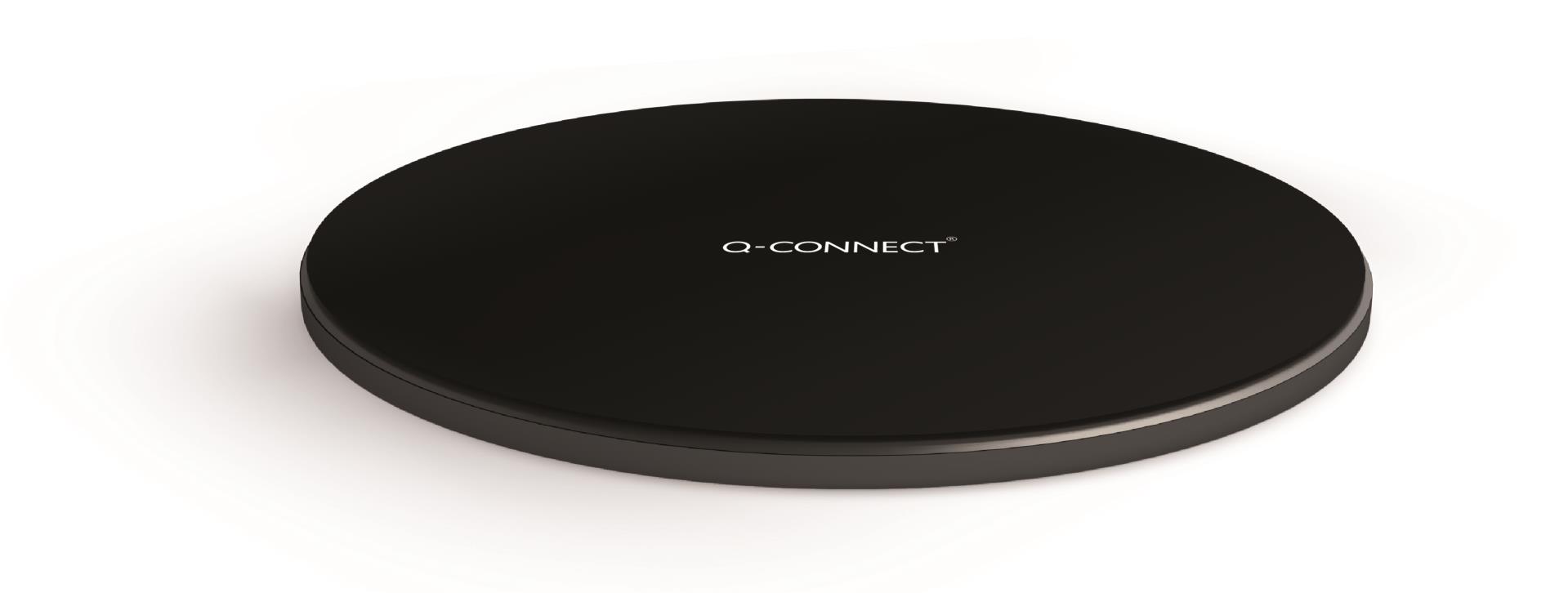 Q-CONNECT Bezdrátová podložka pro rychlé nabíjení pro smartphony, černá