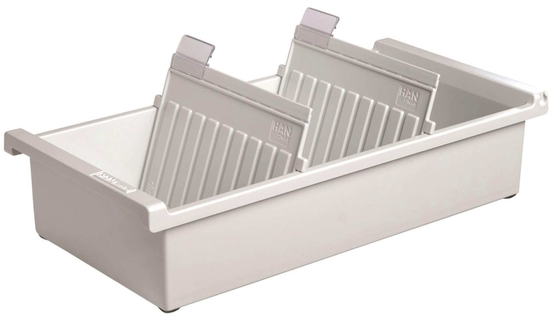 Kartotéka HAN A6 - 171 x 76 x 346 mm, na šířku, šedá