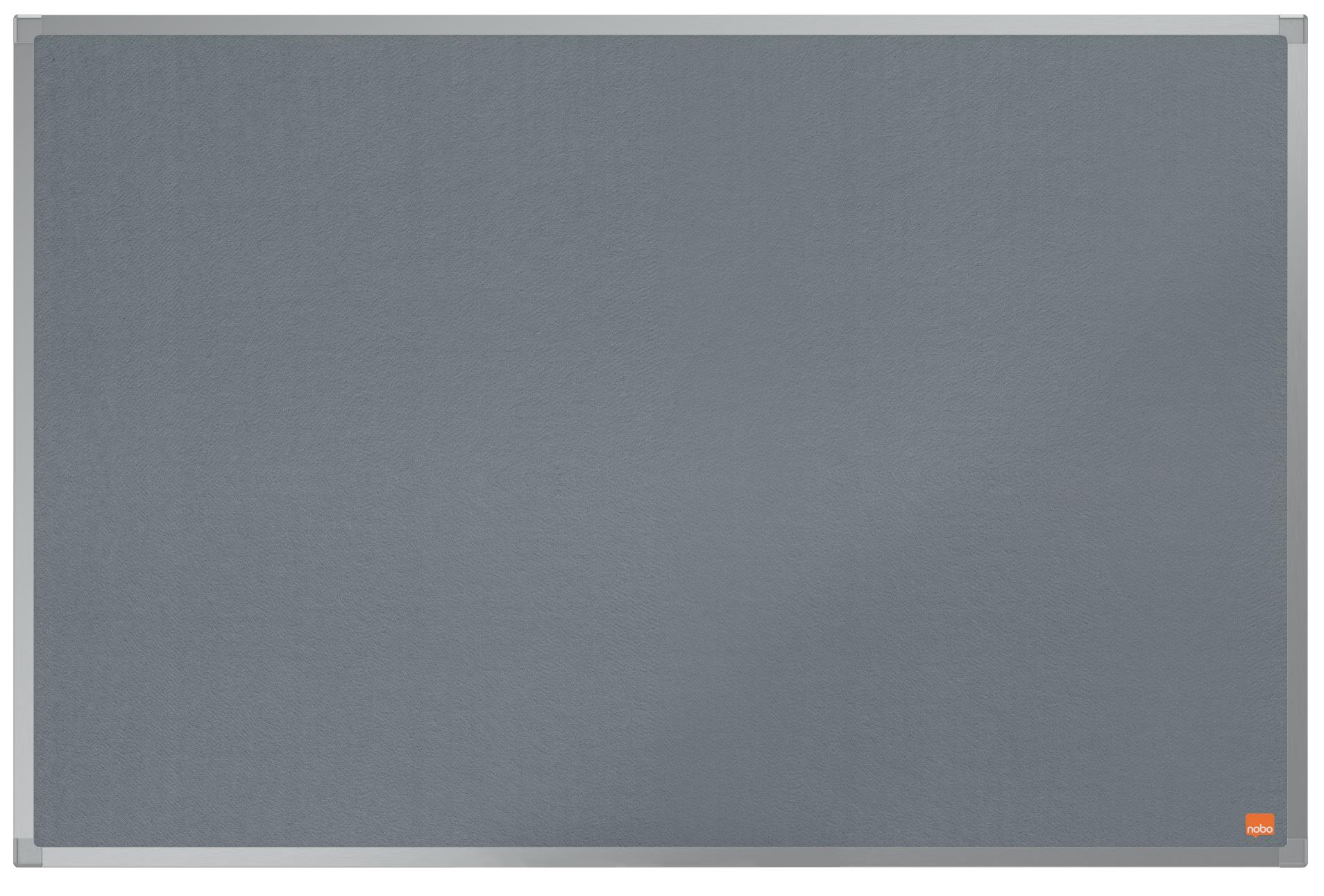 Textilní nástěnka Nobo Essence - 90 x 60 cm, šedá