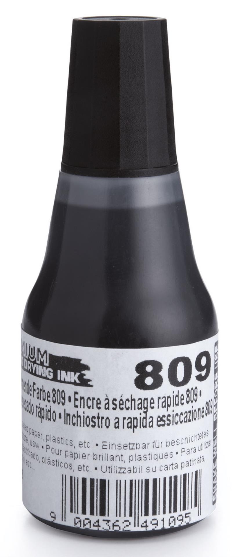 Colop Razítková barva Colop 809 - rychleschnoucí, 25 ml, černá