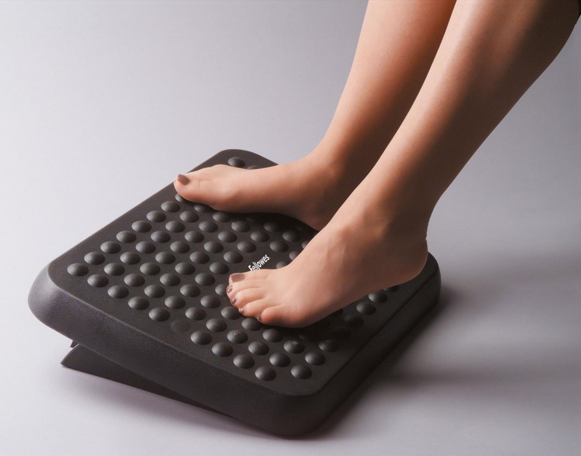 Levně Podpěrka chodidel Fellowes - ergonomická, černá