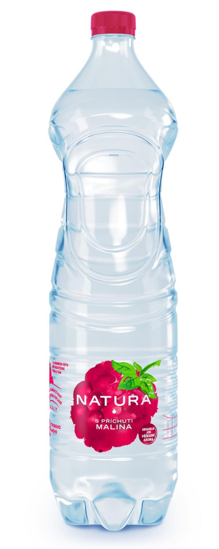 Ochucená voda Natura - malina, 6x 1,5 l
