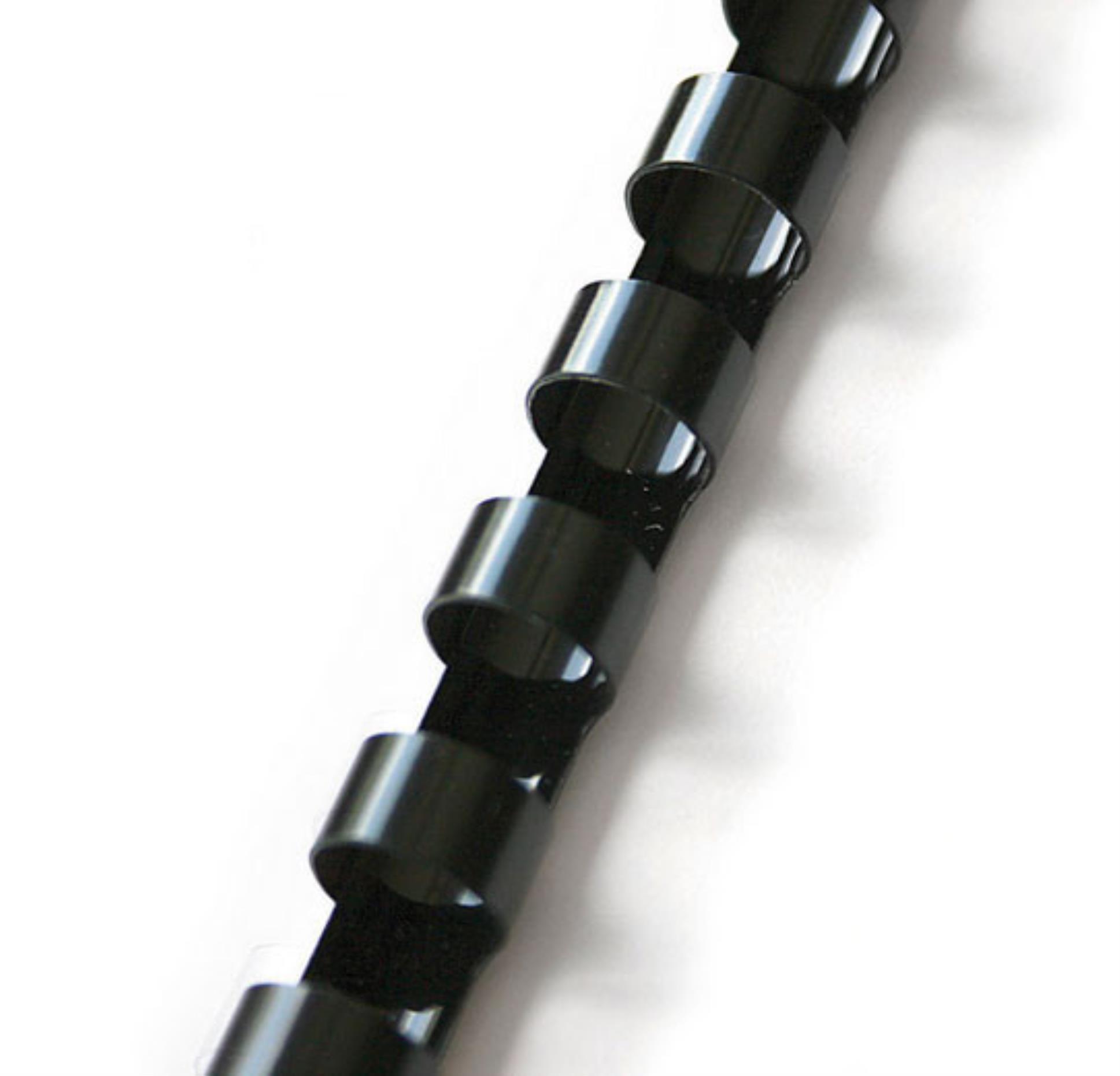 Levně Hřbety plastové GBC 10 mm, černé, 100 ks