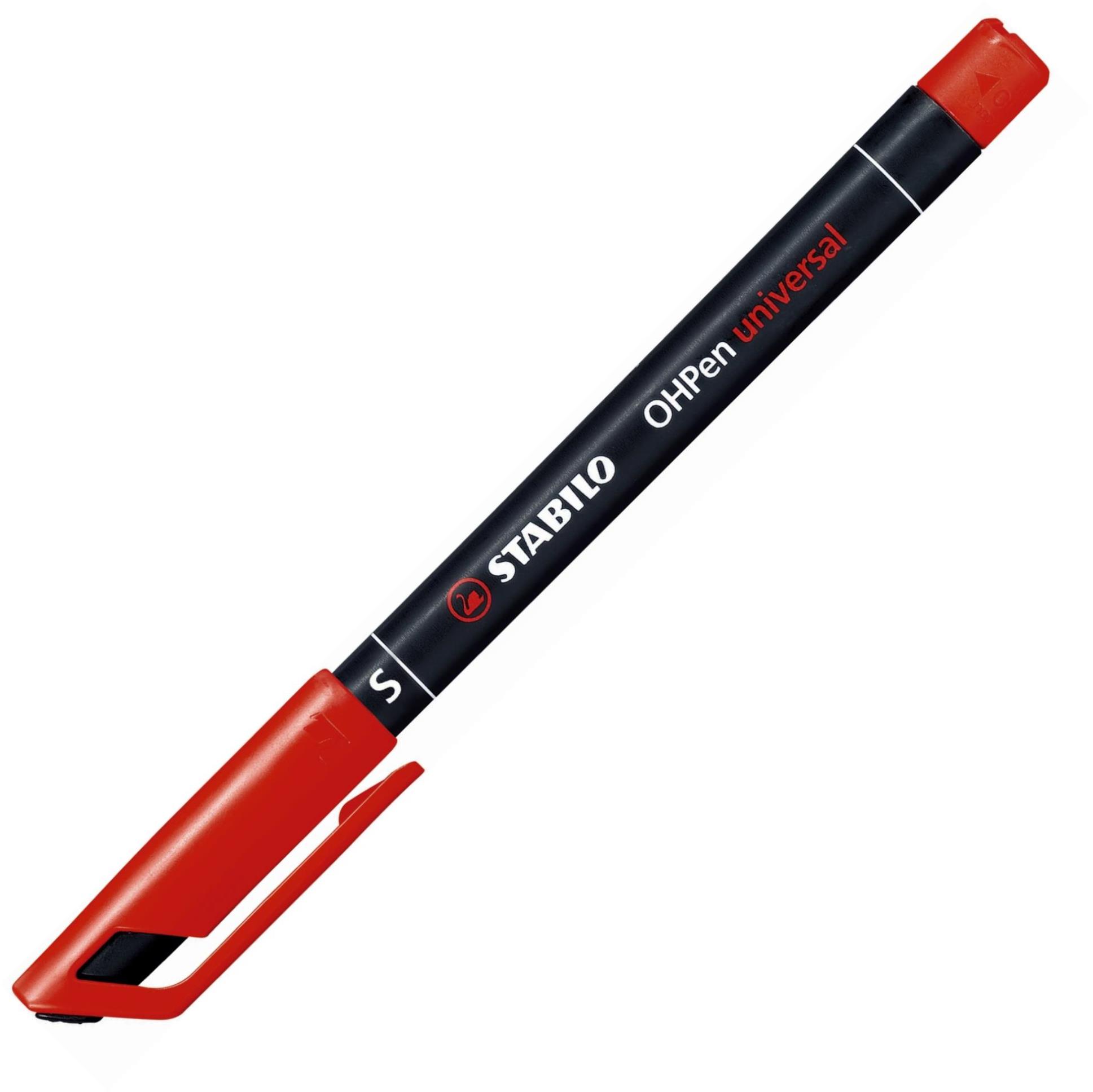 Levně Permanentní popisovač Stabilo OH Pen 841 - červený, 0,4 mm