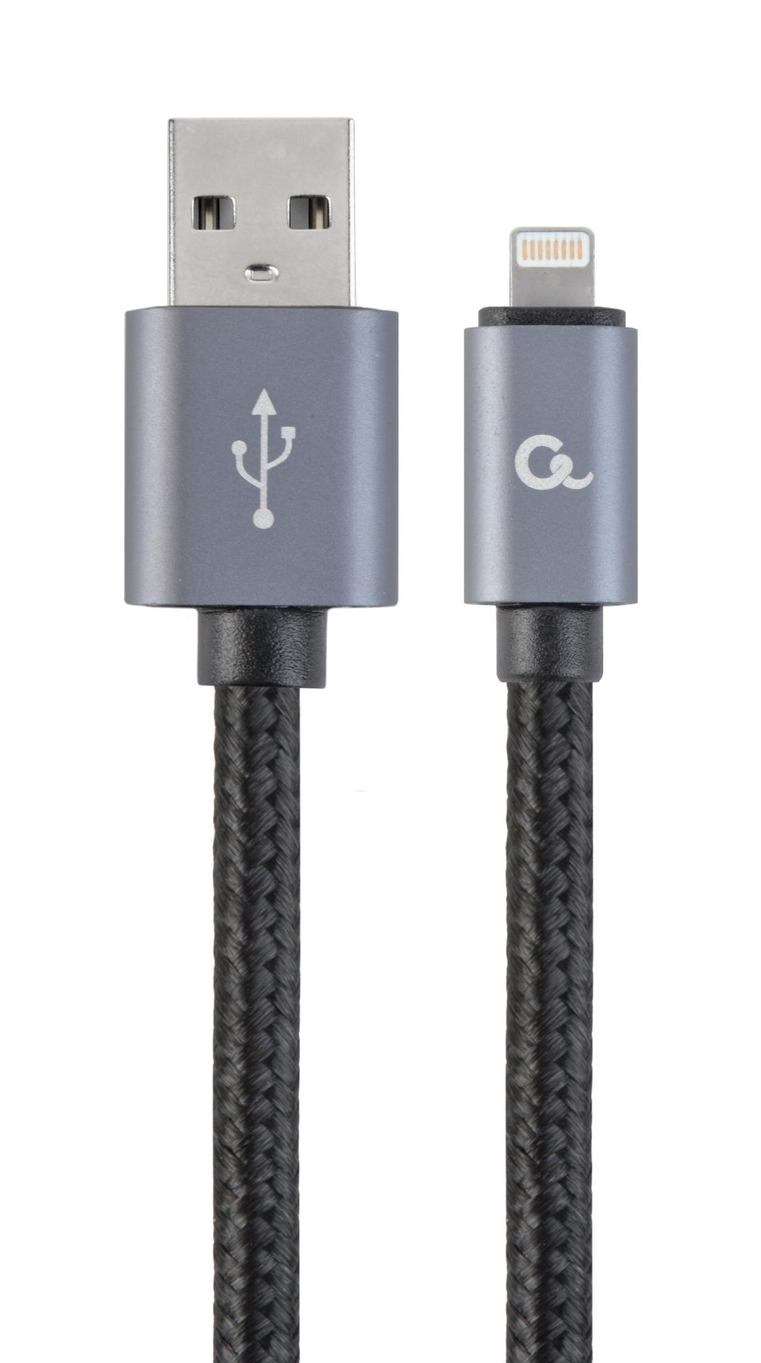 Gembird Datový kabel Gembird USB 2.0 - Lightning (IP5 a vyšší) nabíjecí a synchronizační kabel, opletený, 1,