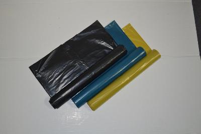Barevné pytle na třídění odpadu - 60 l, 3 x 10 ks, 20 mic