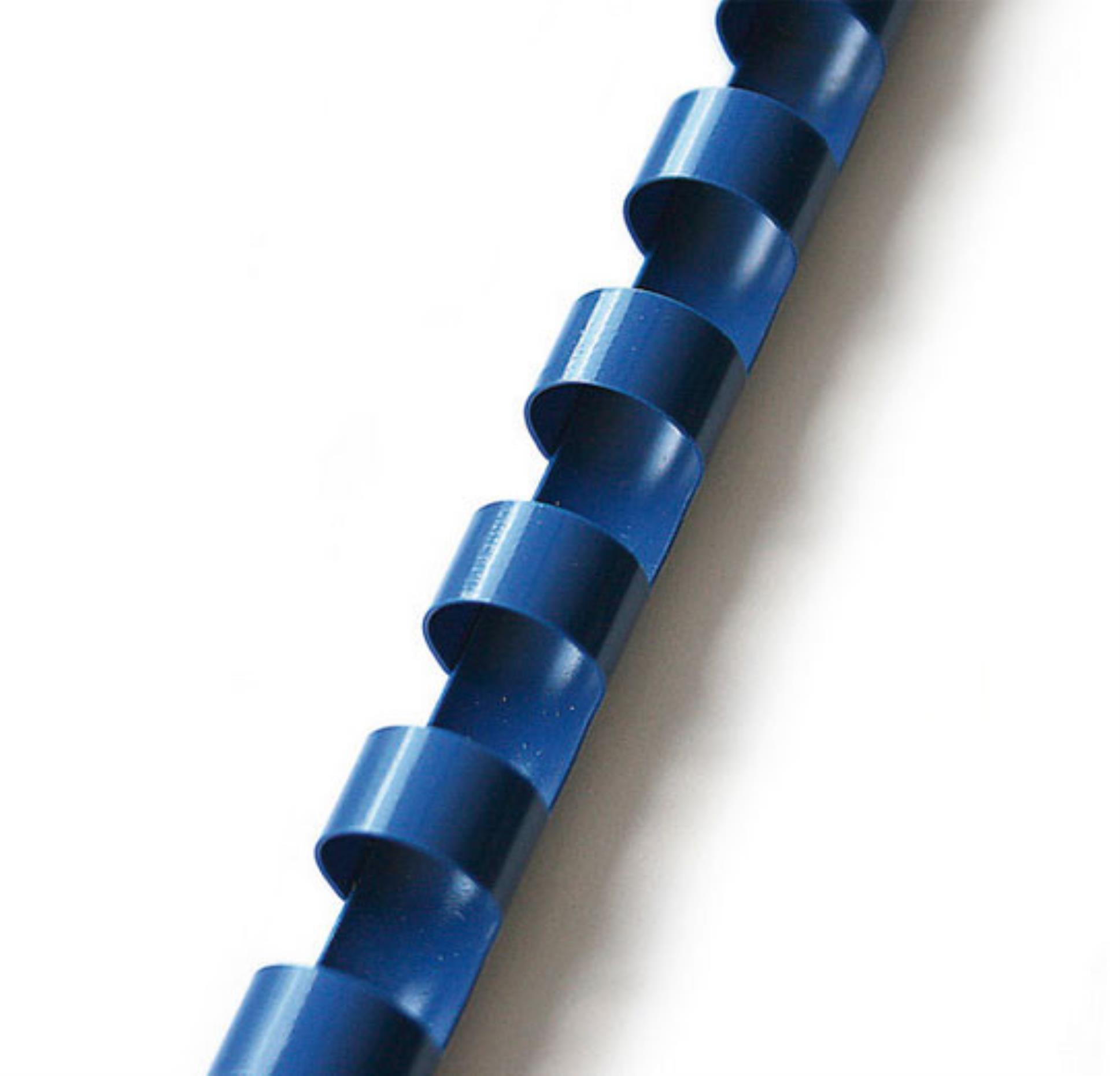 Levně Hřbety plastové GBC 6 mm, modré, 100 ks