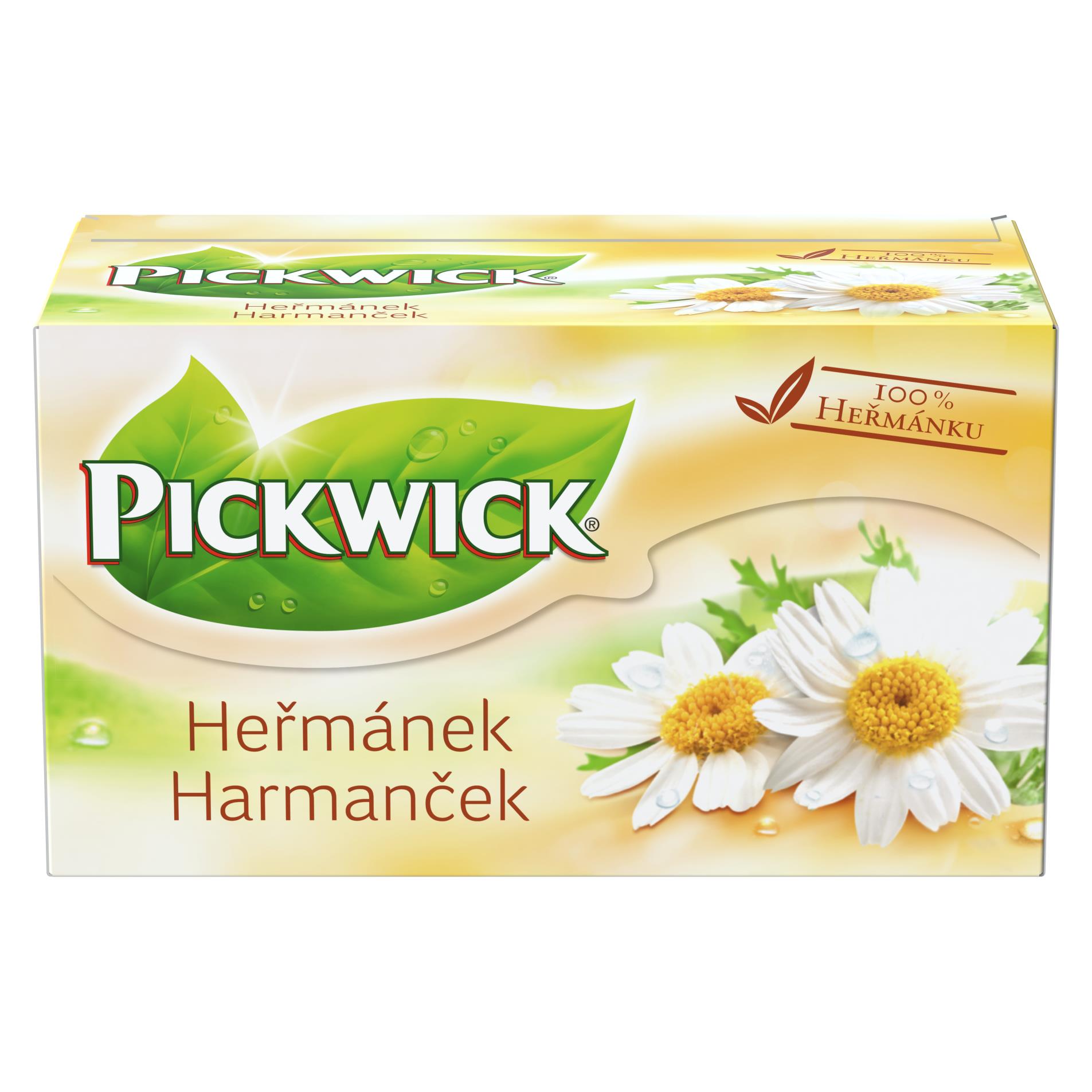 Bylinný čaj Pickwick - heřmánek, 20 x 1,5 g