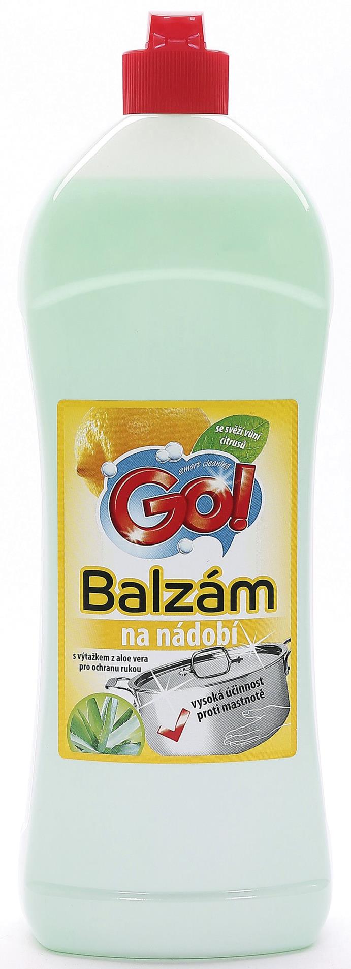 Prostředek na nádobí GO! - balzám, citron, 1 l