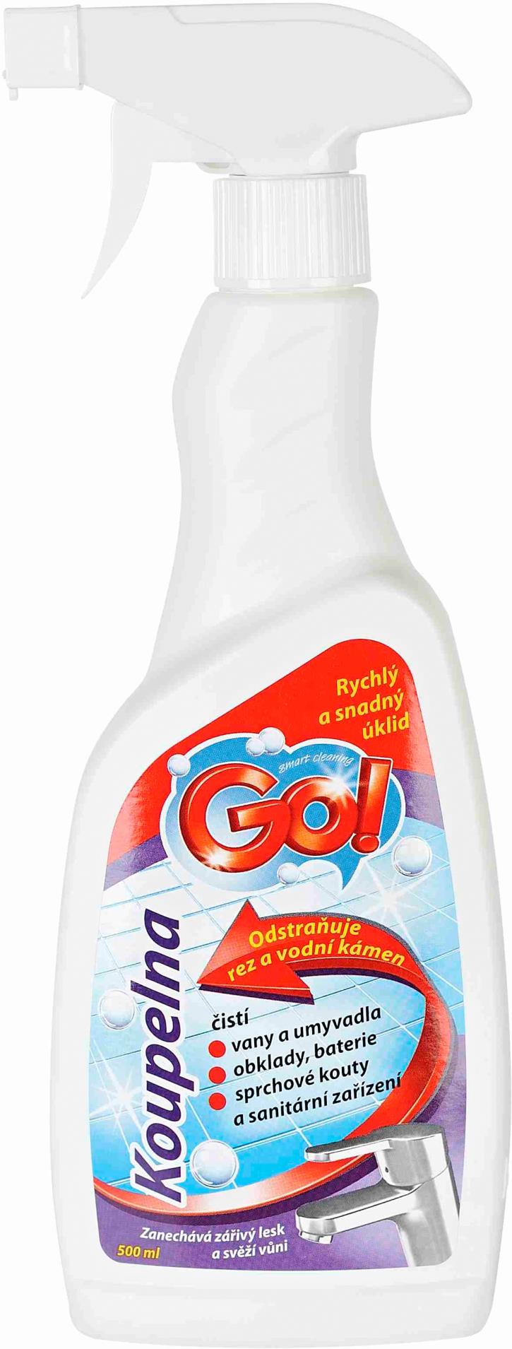 Čisticí prostředek na koupelny GO! - 500 ml