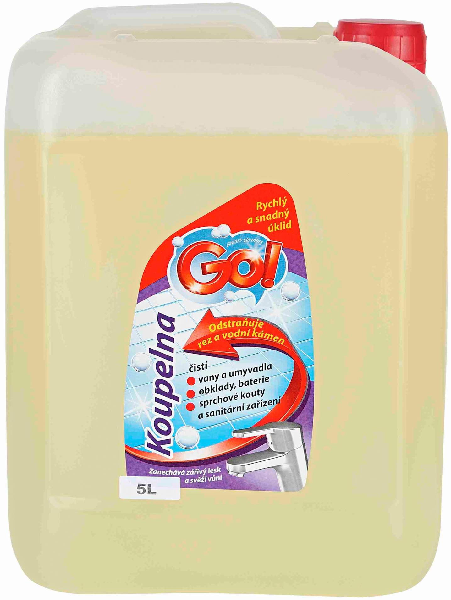 Čisticí prostředek na koupelny GO! - 5 l