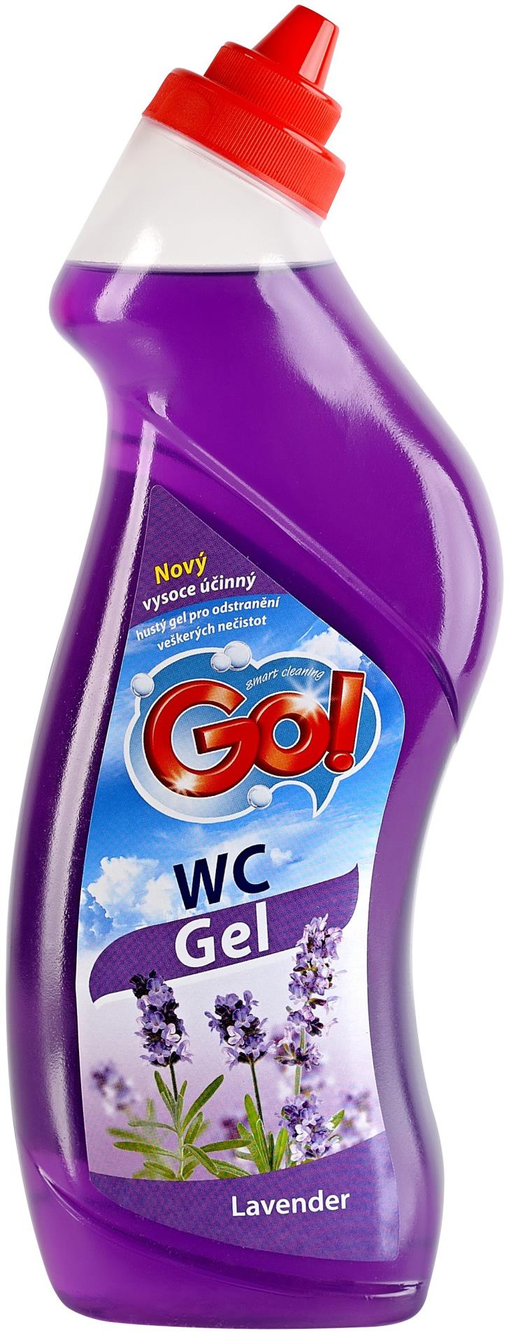 Čisticí prostředek na WC GO! - lavender, 750ml
