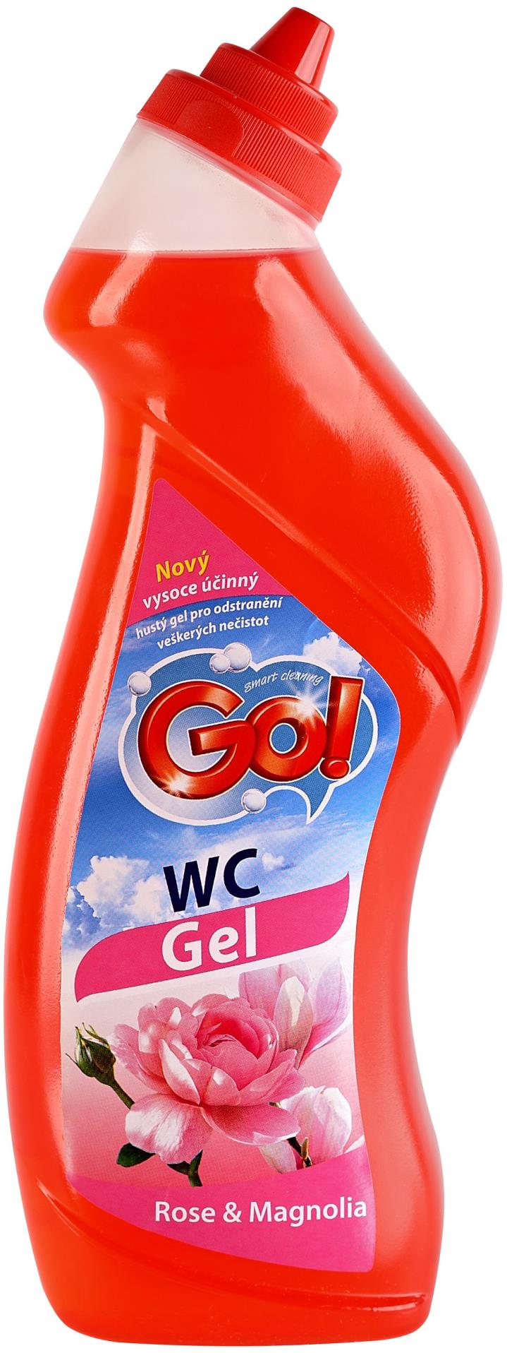 Čisticí prostředek na WC GO! - rose&magnolia, 750ml