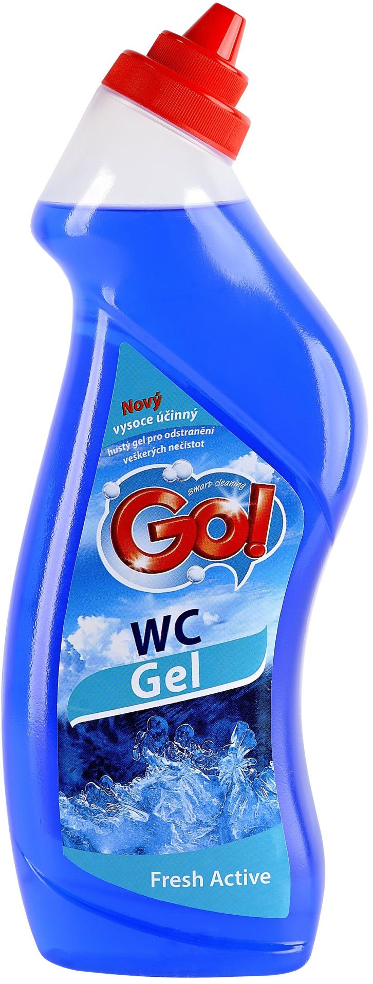 Čisticí prostředek na WC GO! - fresh active, 750ml