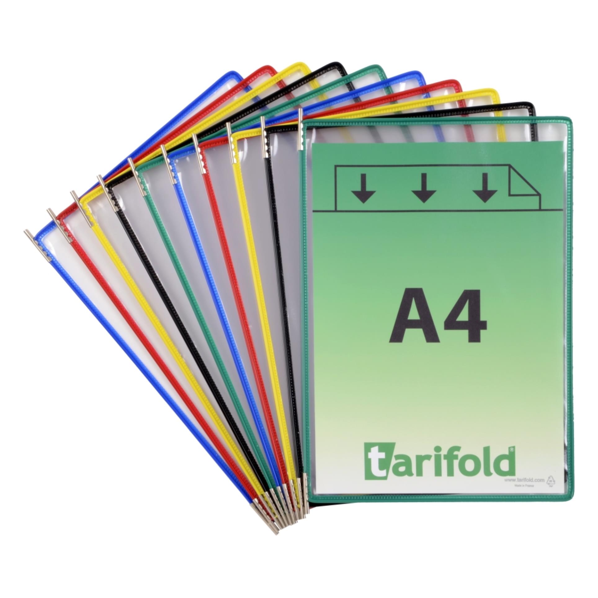 Tarifold - prezentační panel - A4, mix barev, 10 ks