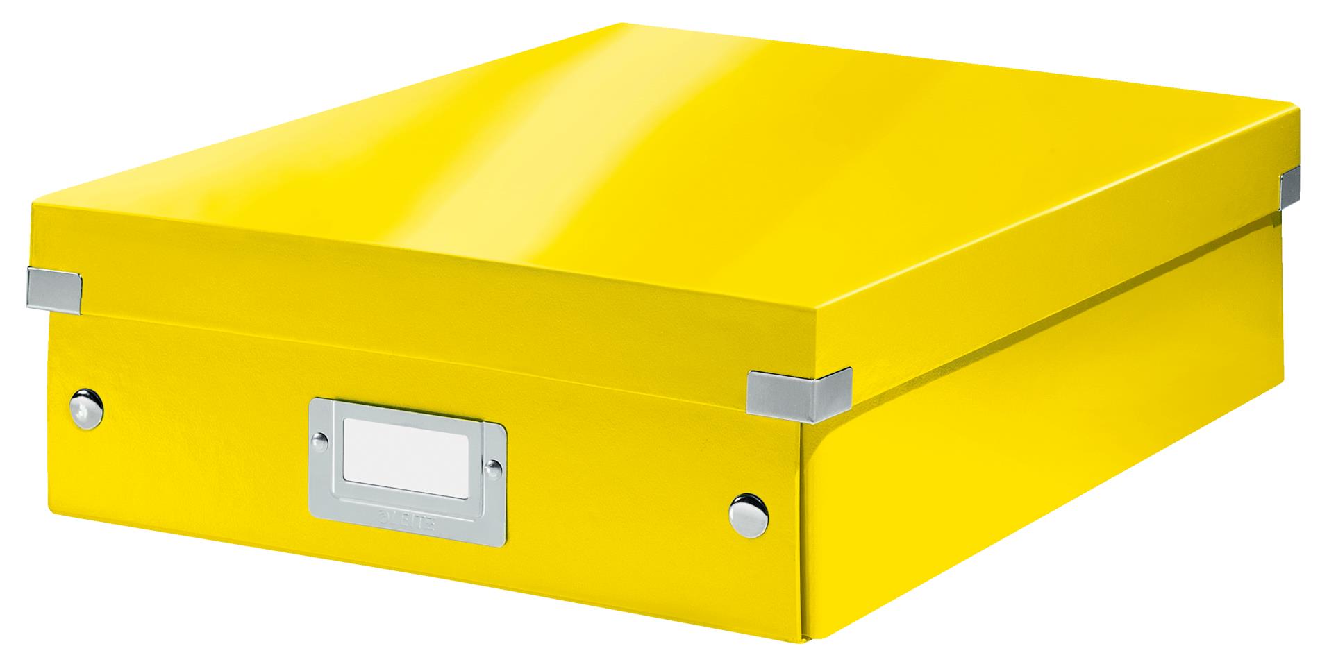 Box Click & Store Leitz WOW - M, žlutý