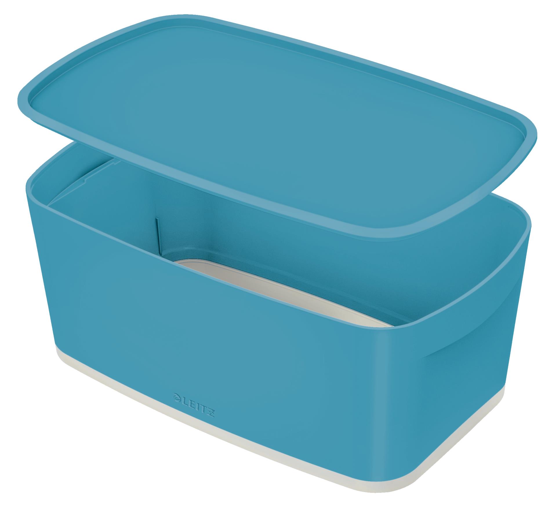 Úložný box s víkem Leitz Cosy MyBox, vel. S, klidná modrá