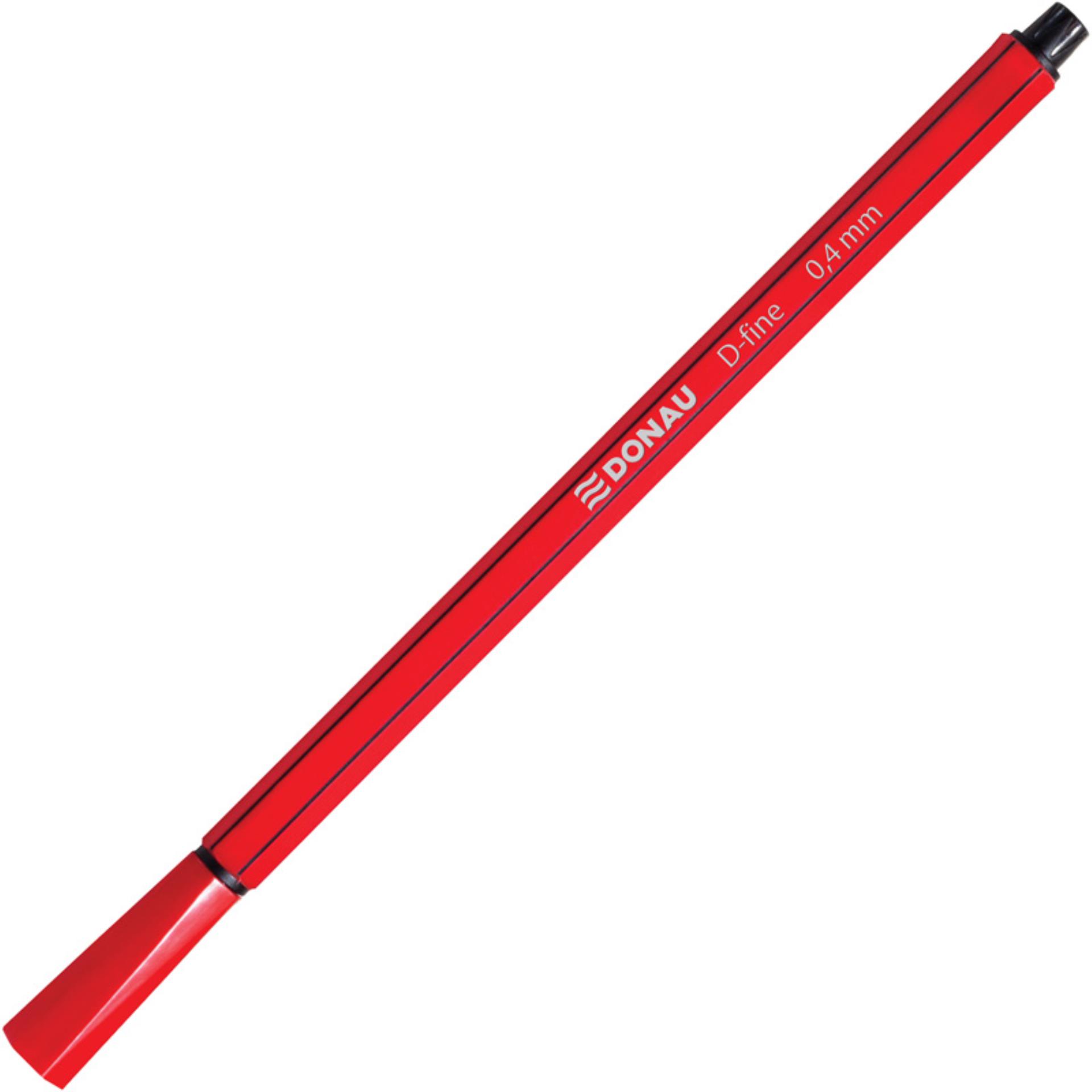 Liner DONAU D-Fine - 0,4 mm, červený 204438