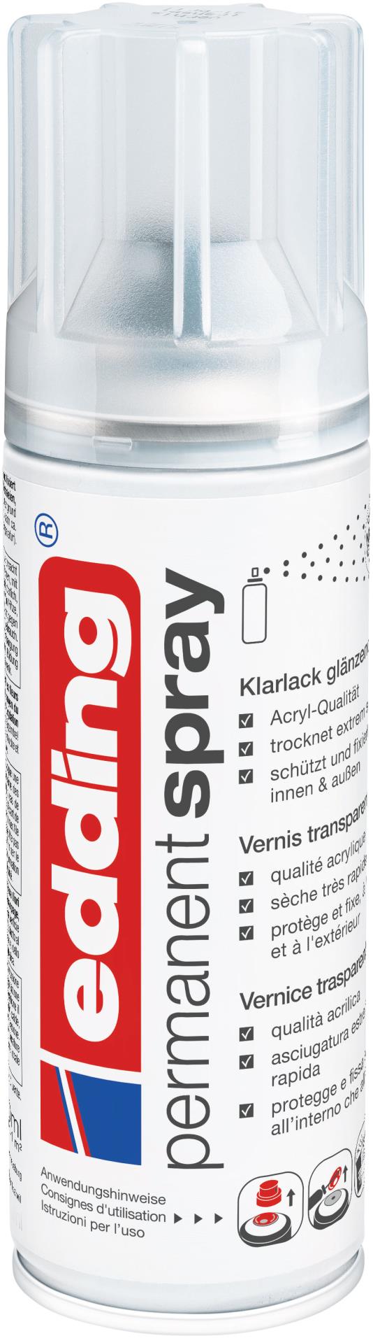Akrylový sprej edding 5200 - fixační lesklý 997