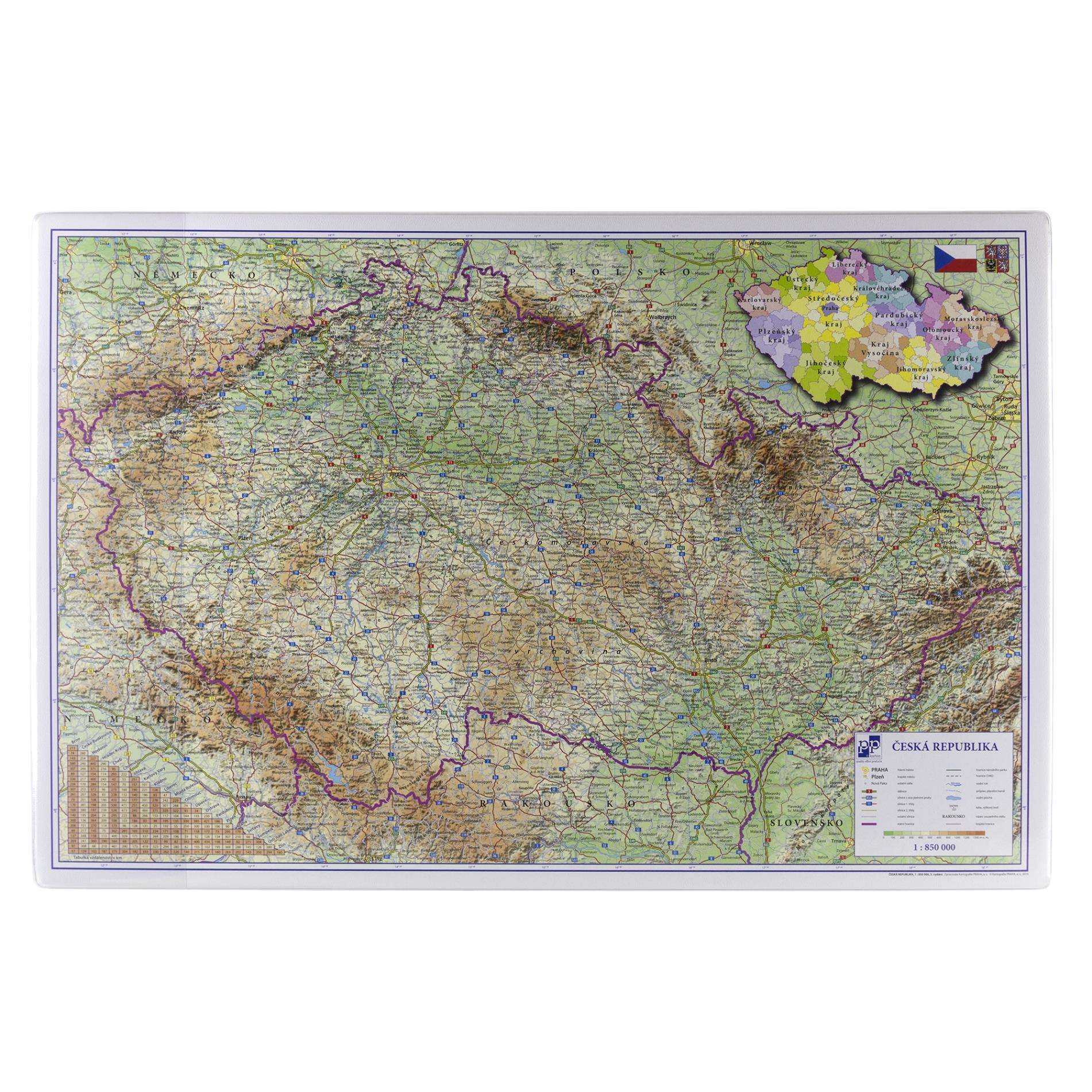 Levně Karton P+P Podložka - mapa ČR