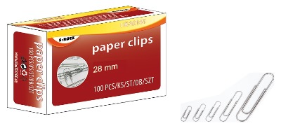 Levně Kancelářské sponky Sakota - délka 28 mm, 100 ks
