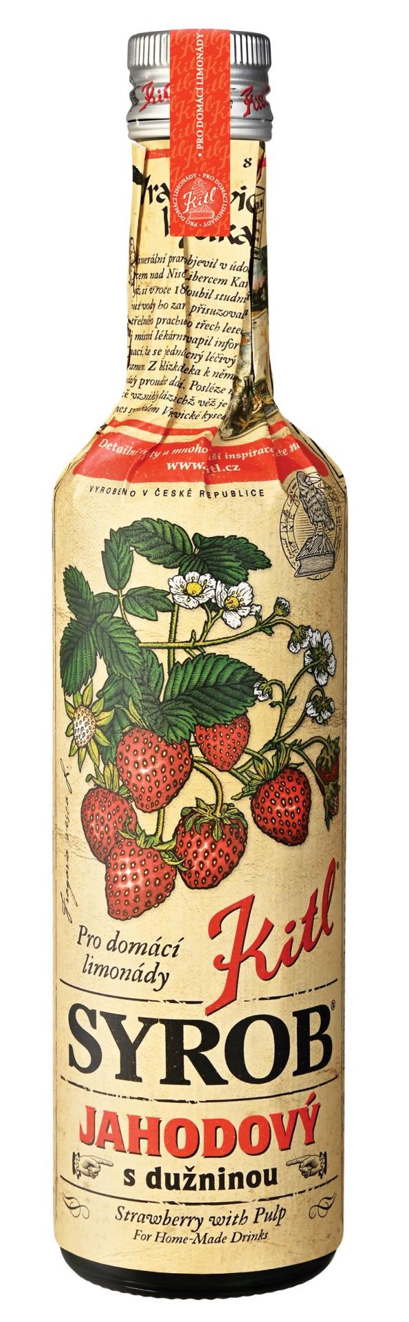 Levně Kitl Syrob - jahodový sirup, 500 ml