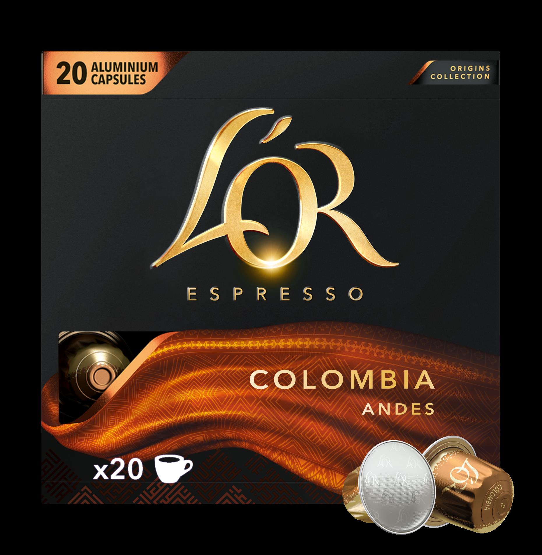 Kapsle L´OR - Colombia, 20ks