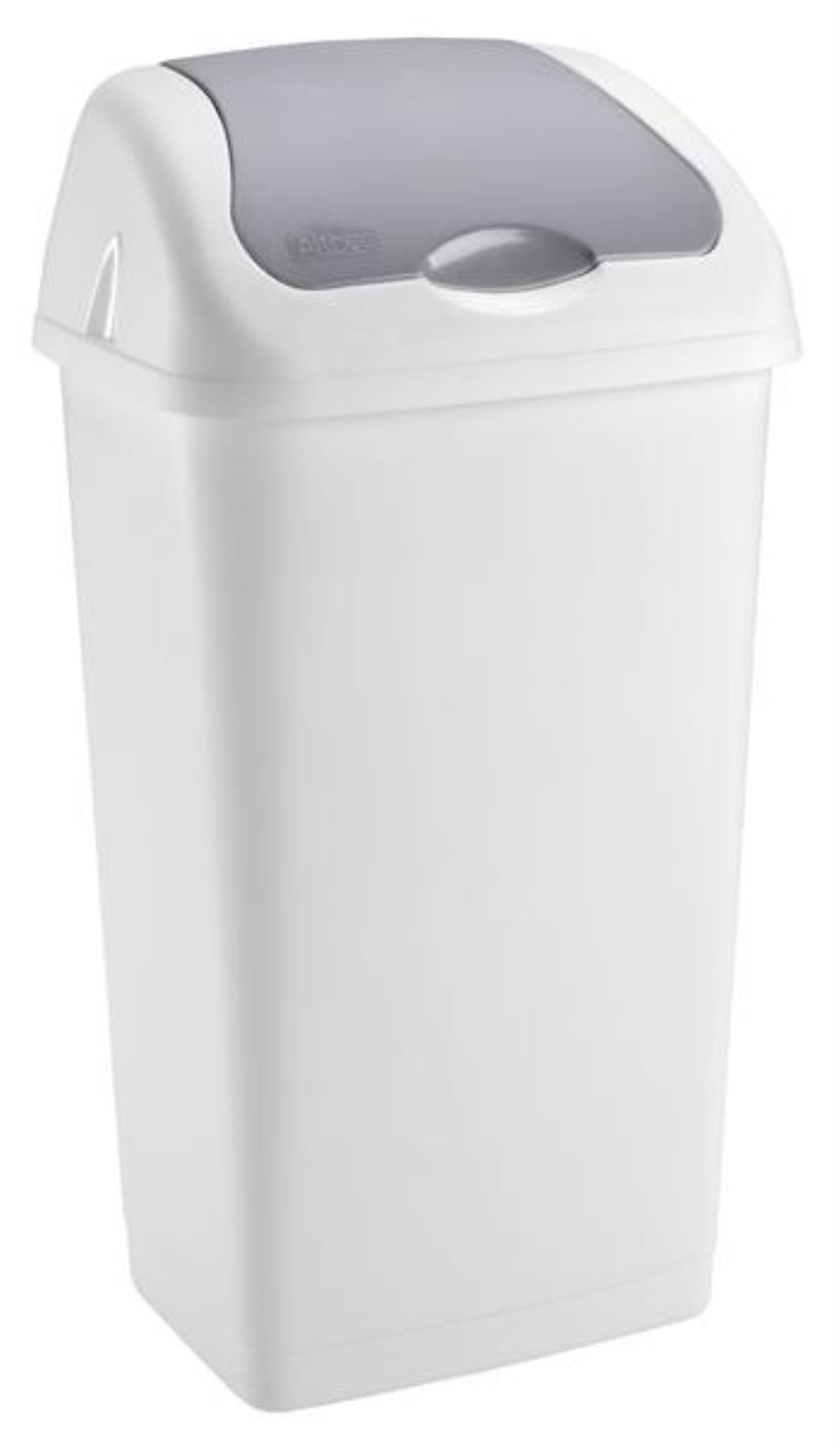 Odpadkový koš Heidrun - výklopný, šedý, 60 l