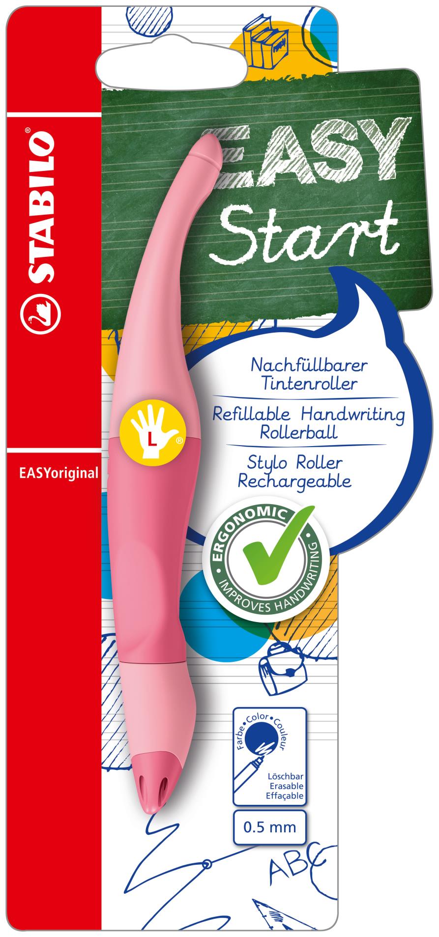 Ergonomické pero Stabilo EASYoriginal Pastel - pro leváky, růžové