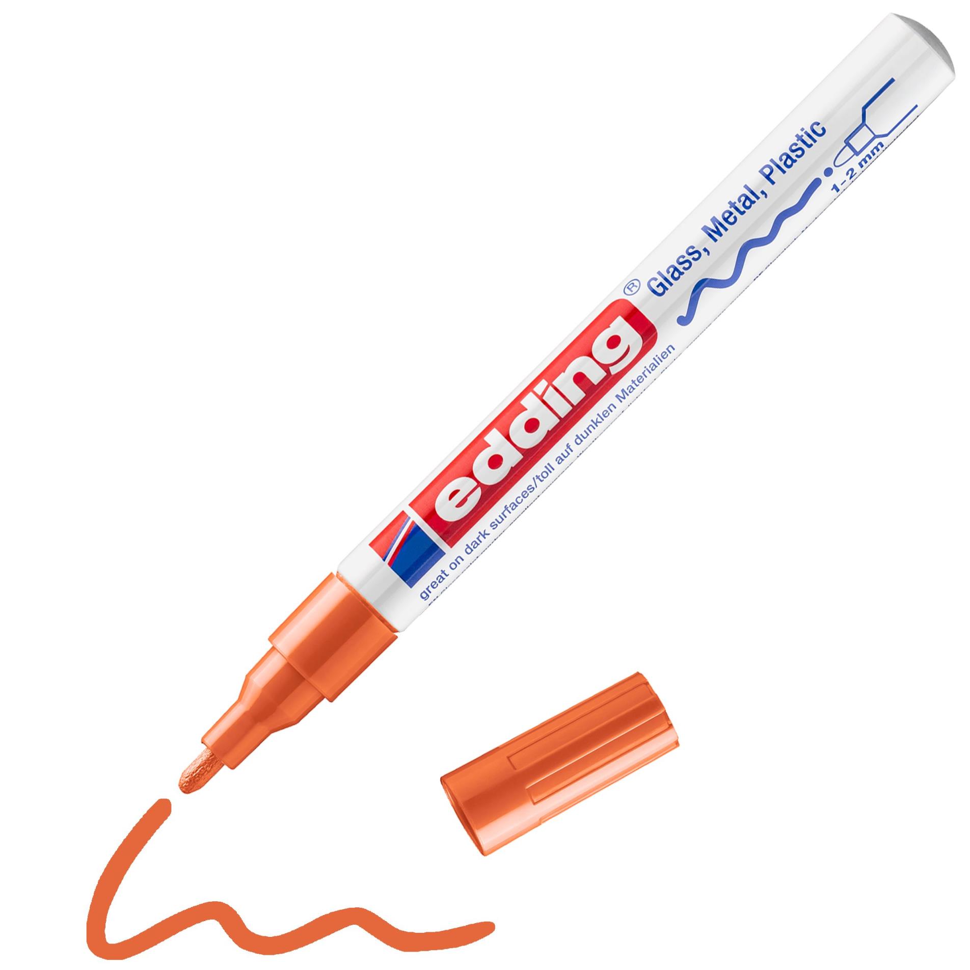 Lakový popisovač edding 751 - oranžový