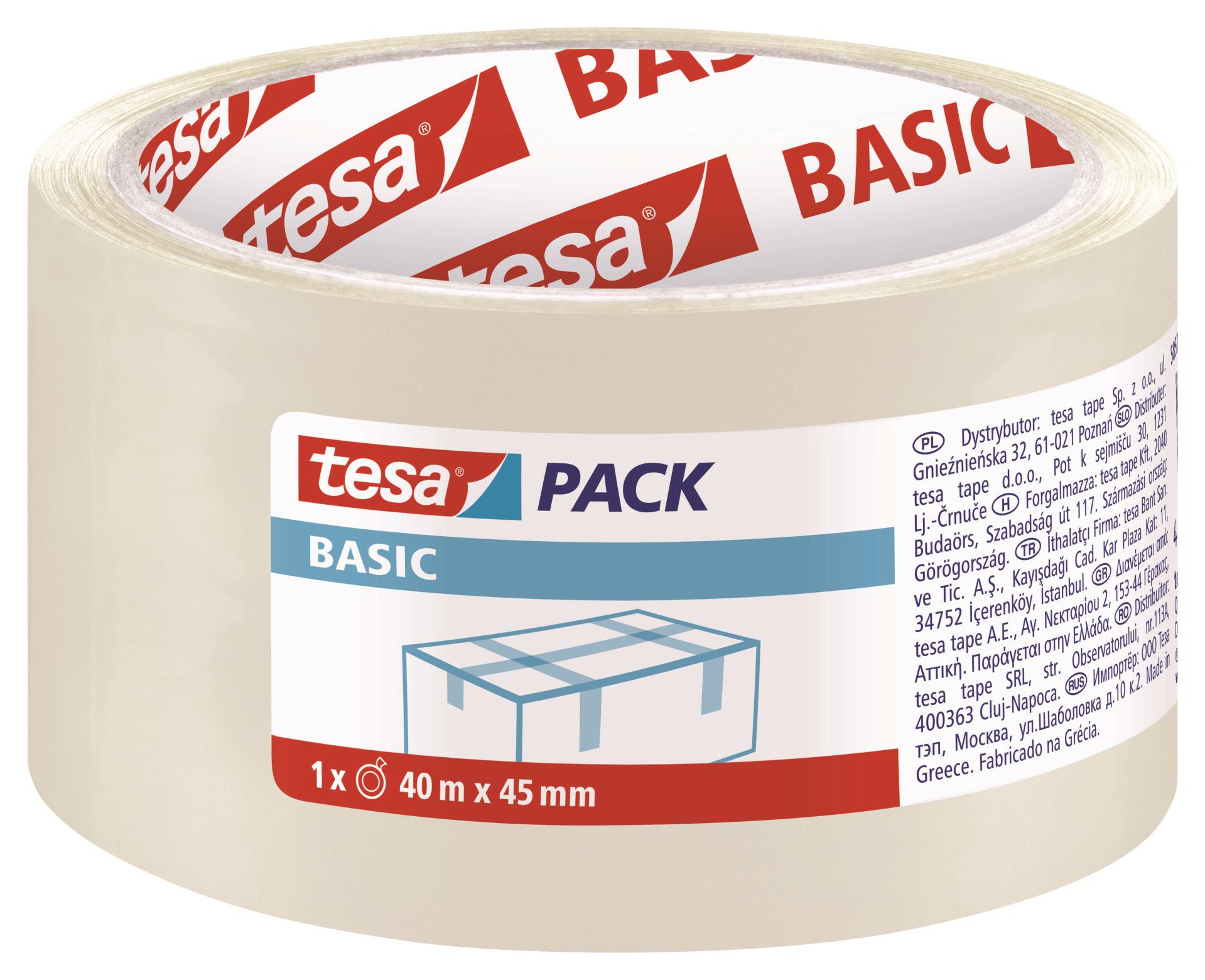 Balicí páska Tesa Standard - čirá, 45 mm x 40m, 1 ks