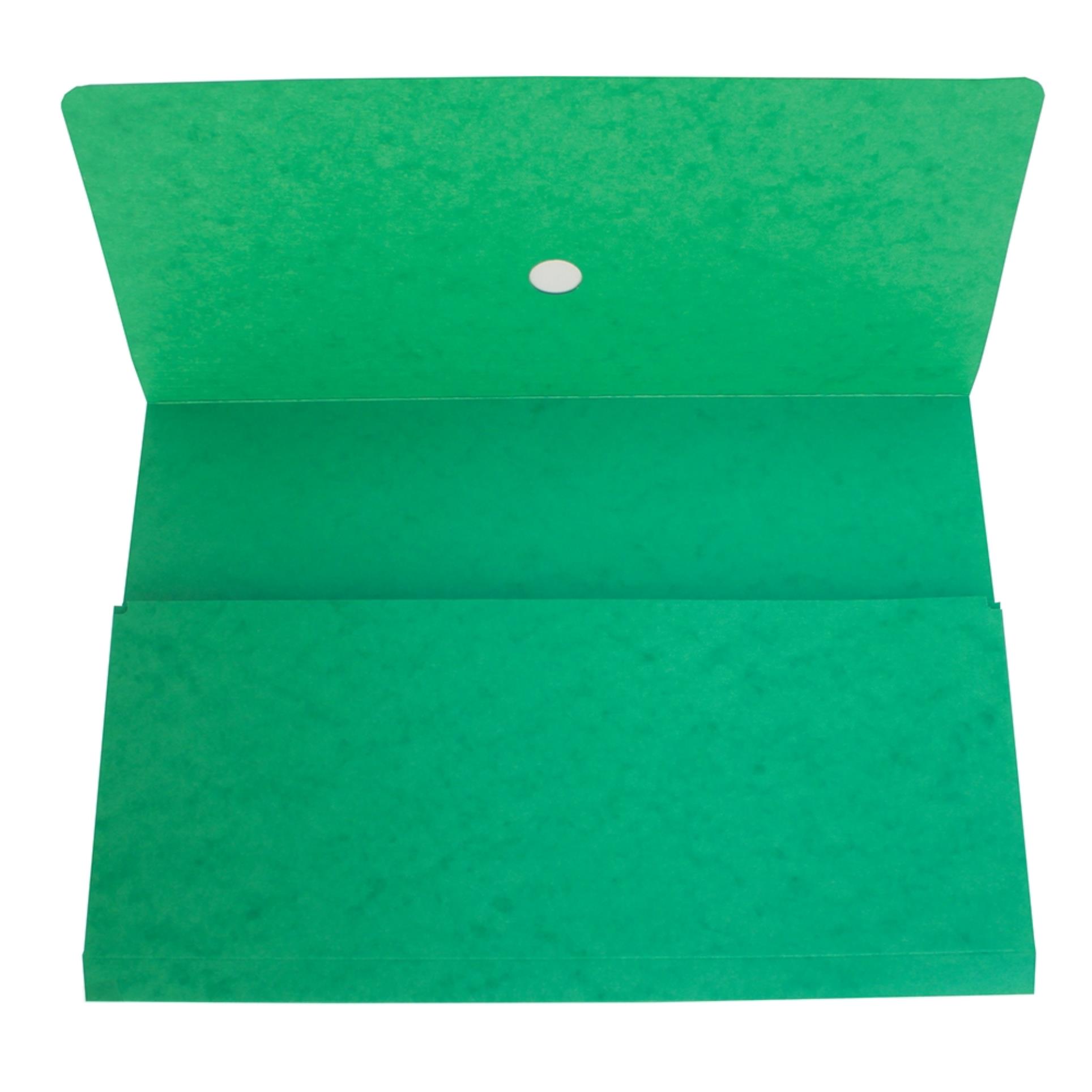 HIT Office Prešpánová odkládací kapsa na dokumenty A4 - zelená, 1 ks