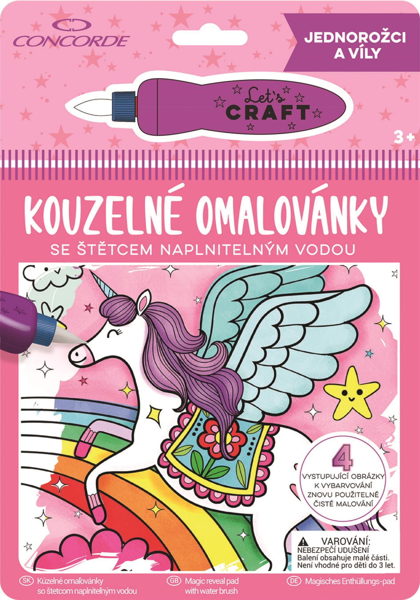 Levně Kouzelné omalovánky Concorde - Jednorožci a víly