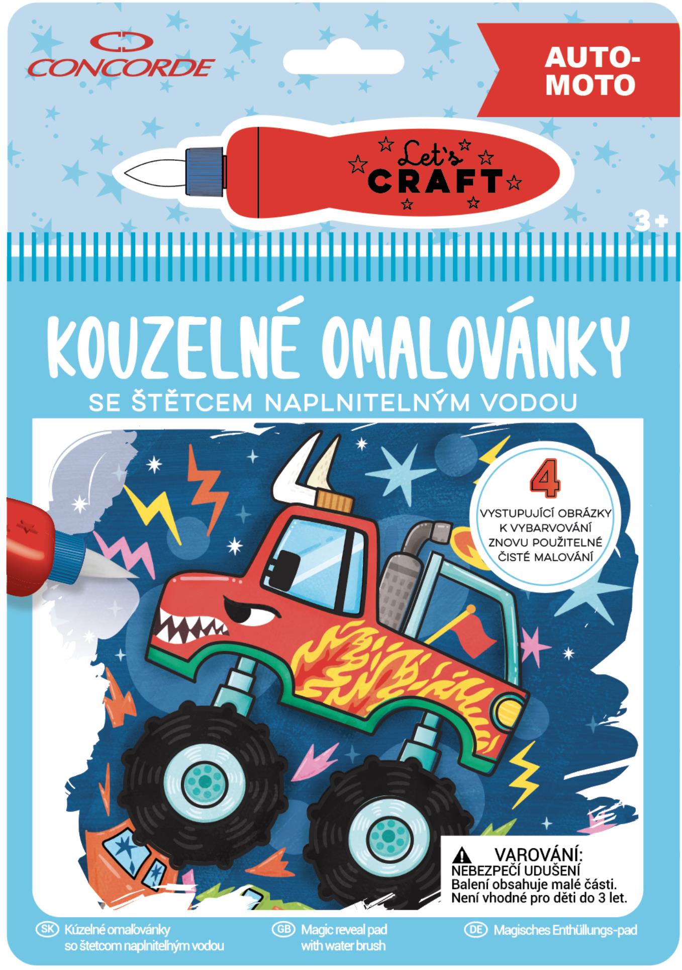 Levně Kouzelné omalovánky Concorde - Auto-moto