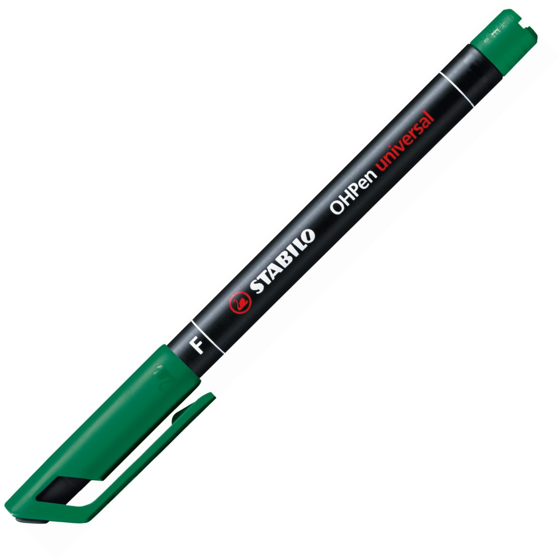 Permanentní popisovač Stabilo OH Pen 842 - zelený, 0,7 mm